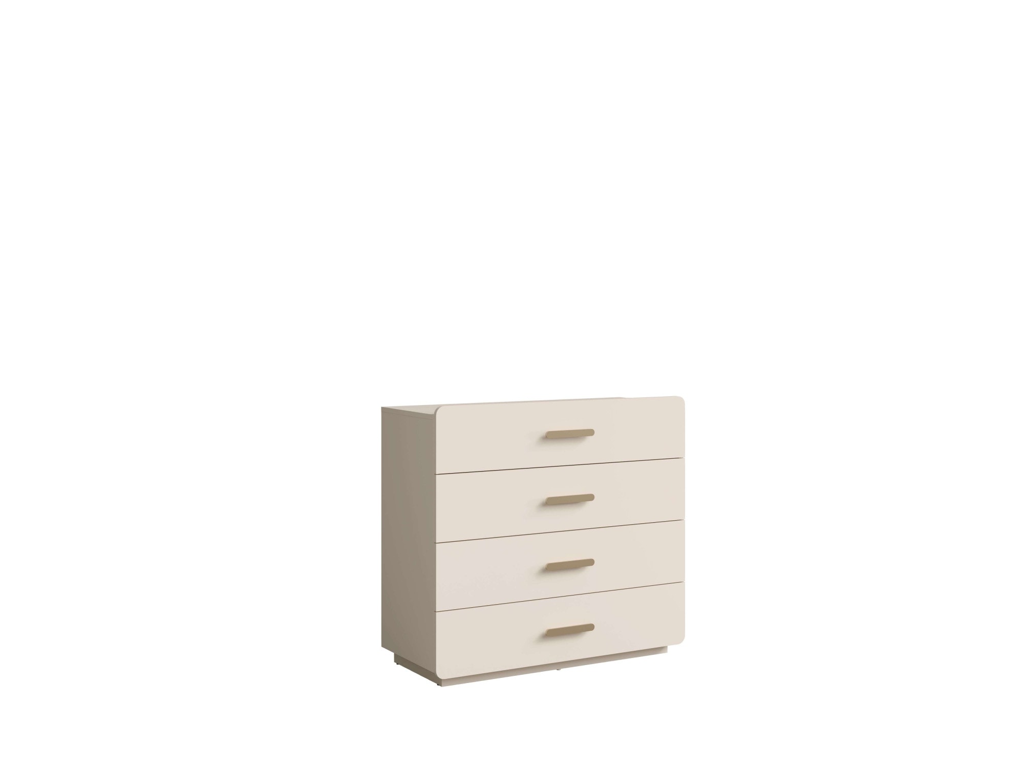 Home affaire Kommode »CLAREI Sideboard mit 4 Schubladen, Maße B/H/T: 100/92/44 cm«, Schubkastenkommode mit goldenen Kunststoffgriffe, viel Stauraum