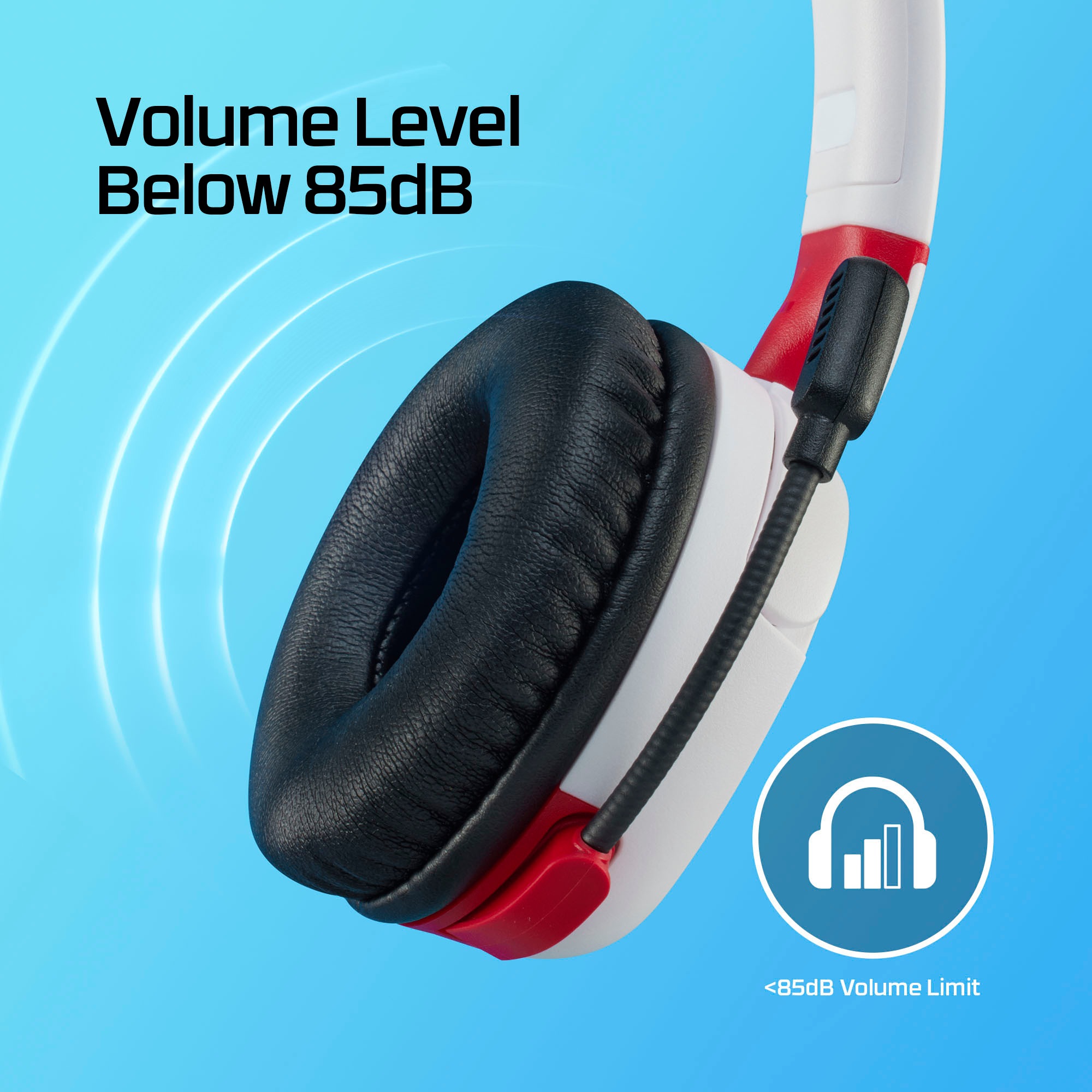 HyperX Gaming-Headset »Cloud Mini für Kids Wireless«, AVRCP Bluetooth-A2DP Bluetooth-HFP-HSP-Bluetooth, Stummschaltung