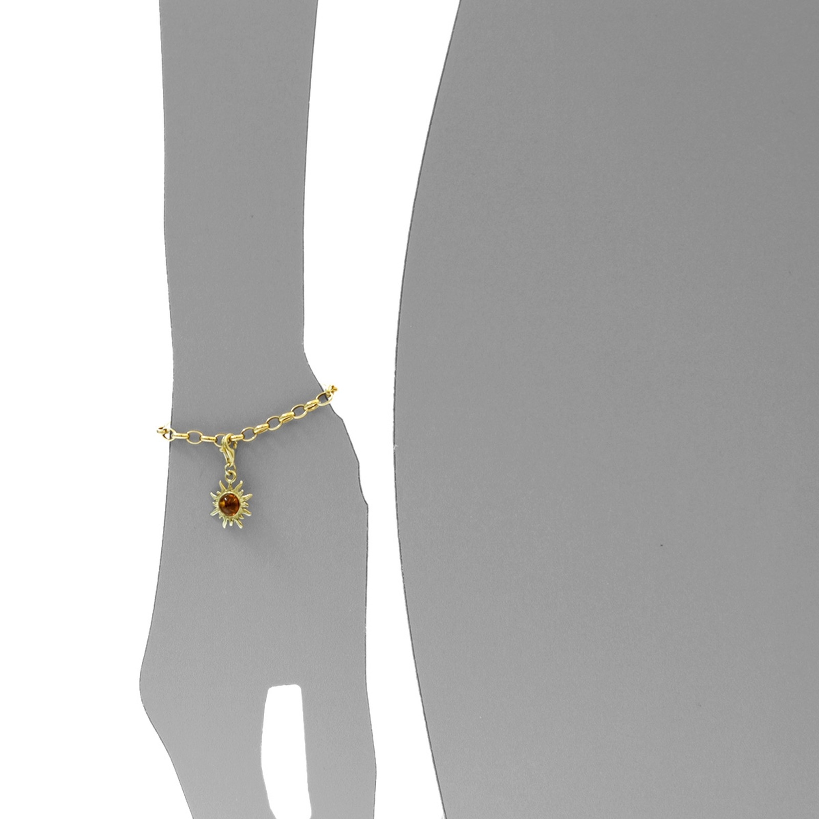 OSTSEE-SCHMUCK Kettenanhänger »Ostsee-Schmuck Charm-Einhänger Sonne 14 mm«, (1 tlg.)