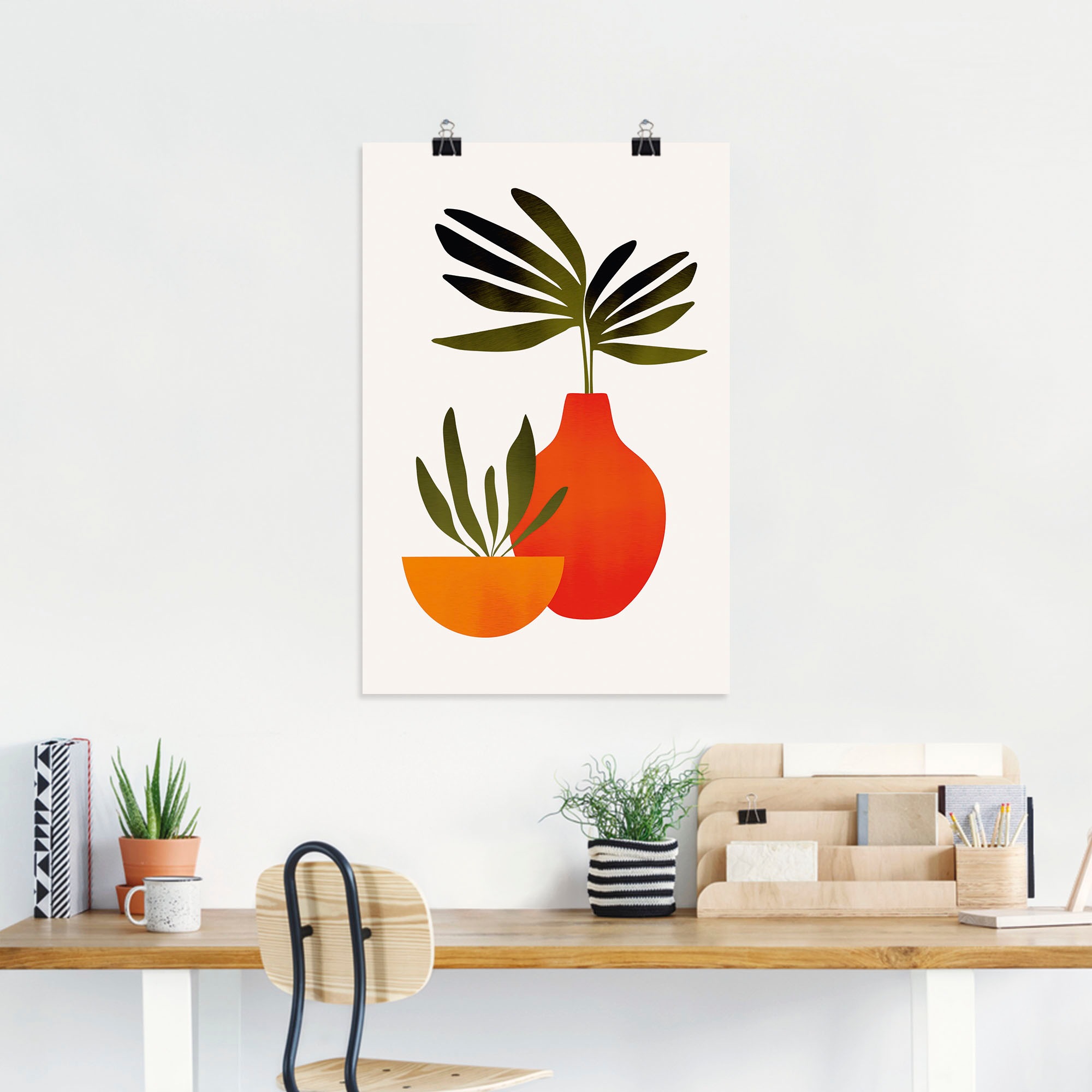 Artland Wandbild »Skandinavisches Stillleben«, Vasen & Töpfe, (1 St.), als Alubild, Outdoorbild, Leinwandbild, Poster in verschied. Größen