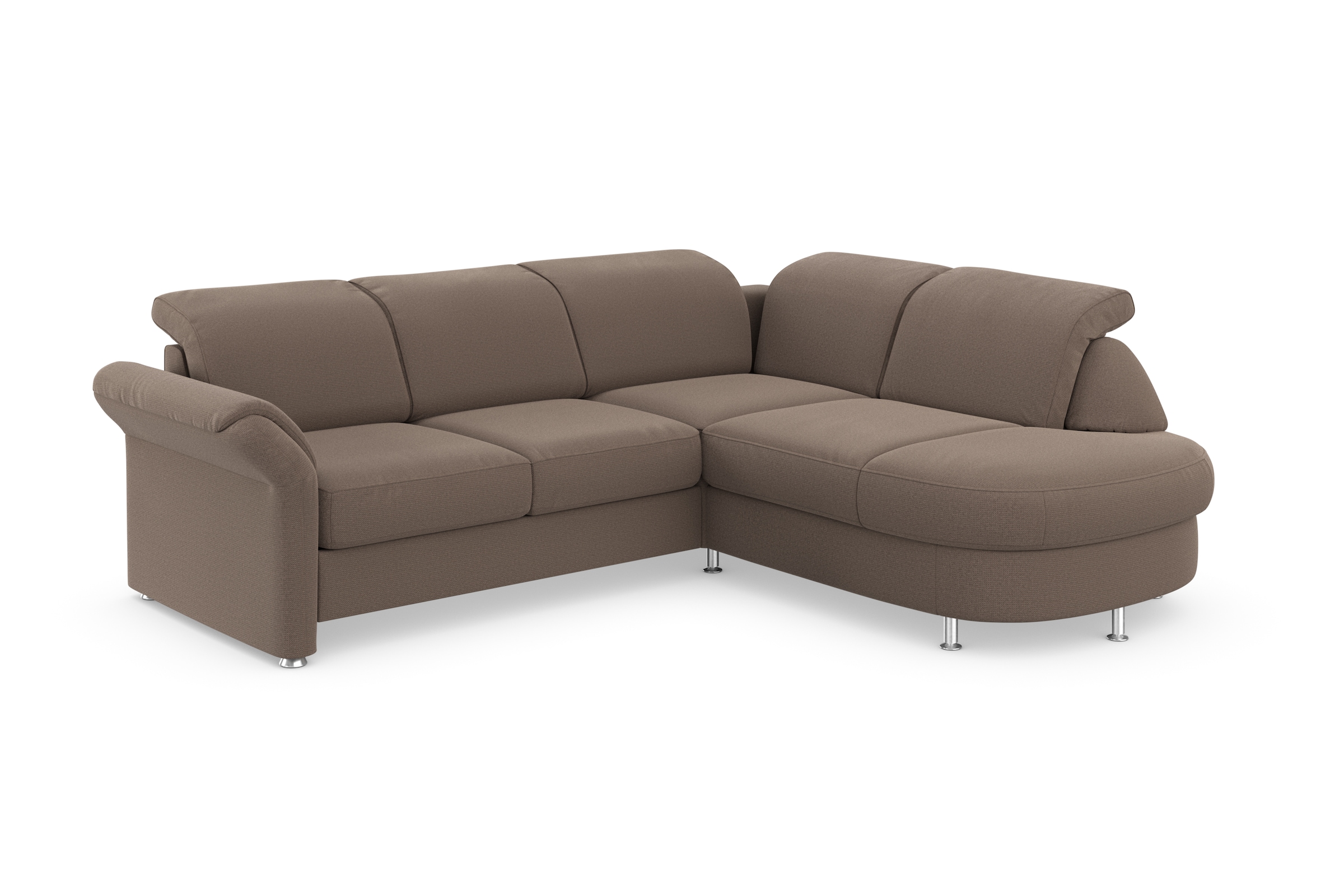 sit&more Ecksofa »Apulia L-Form«, wahlweise Bettfunktion, Bettkasten und Kopf- und Armteilverstellung