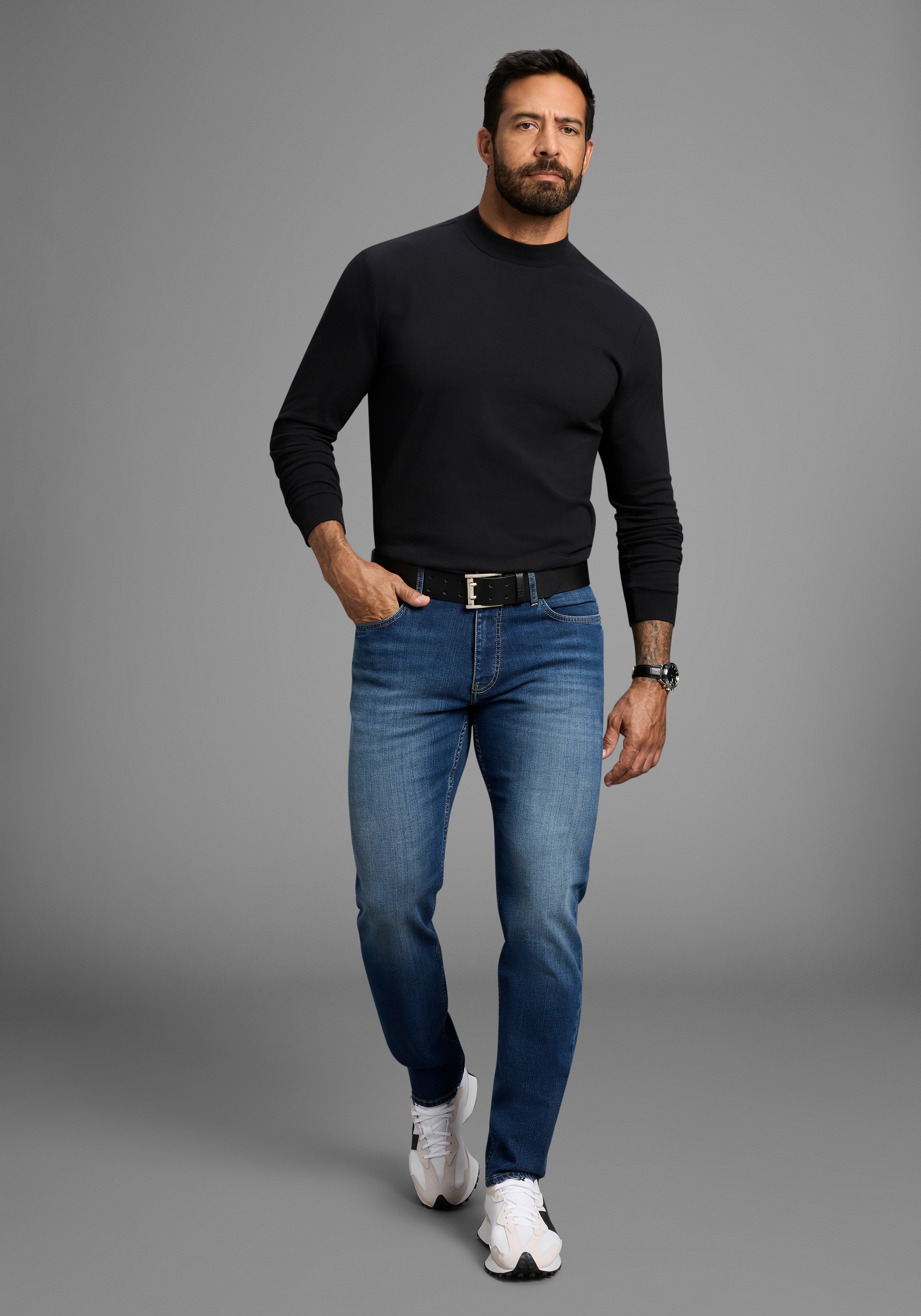 H.I.S Straight-Jeans »NEW DALE«, gerades Bein, mit Used-Effekten, niedrige Leibhöhe
