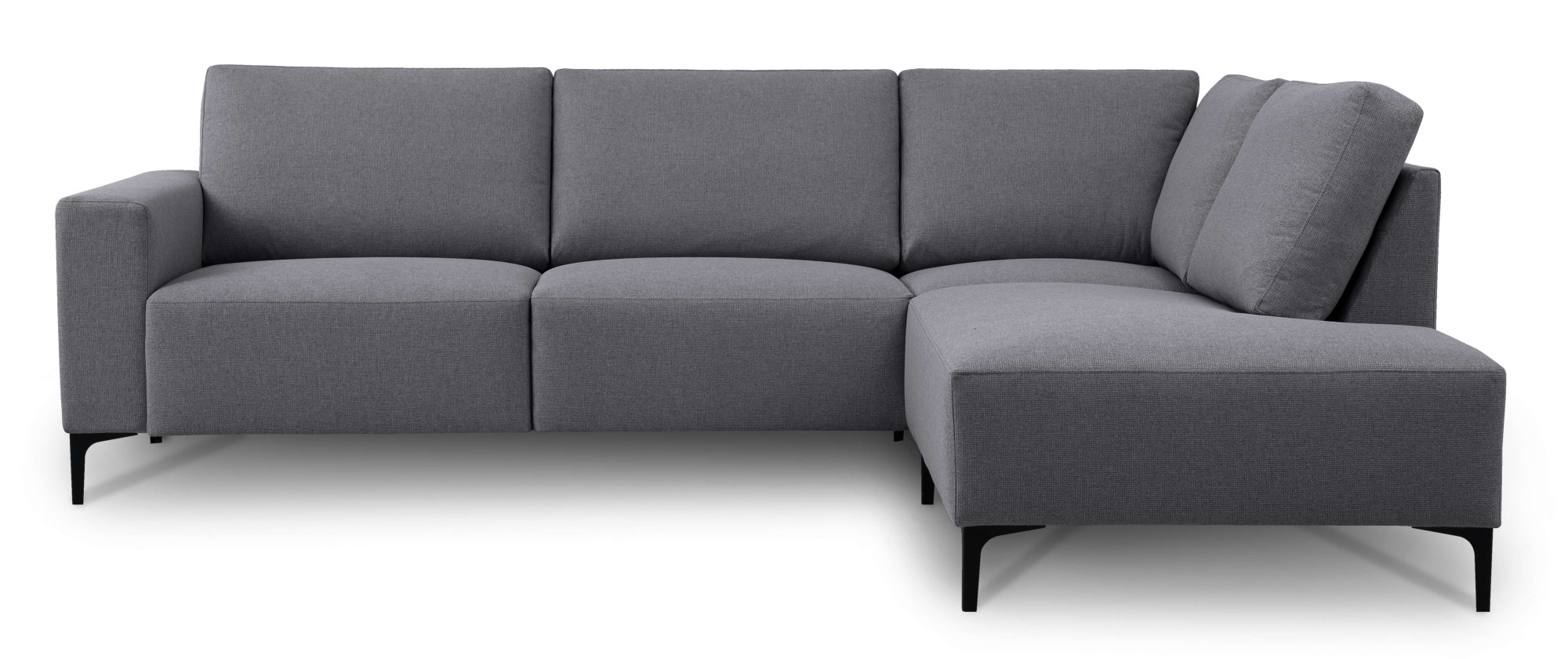 Home affaire Ecksofa »Tournon, L-Form, Breite 256 cm, Webstoff, Chenille« Designsofa im nordischen Stil, Wellenunterfederung, Metallfüße