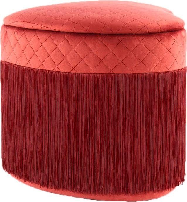 Kayoom Hocker »Paola 125, Hocker mit Lagermöglichkeit, Deckel abnehmbar«, (1 St.), herzförmig, gepolstert, mit Stauraum, stilvolle Herzform