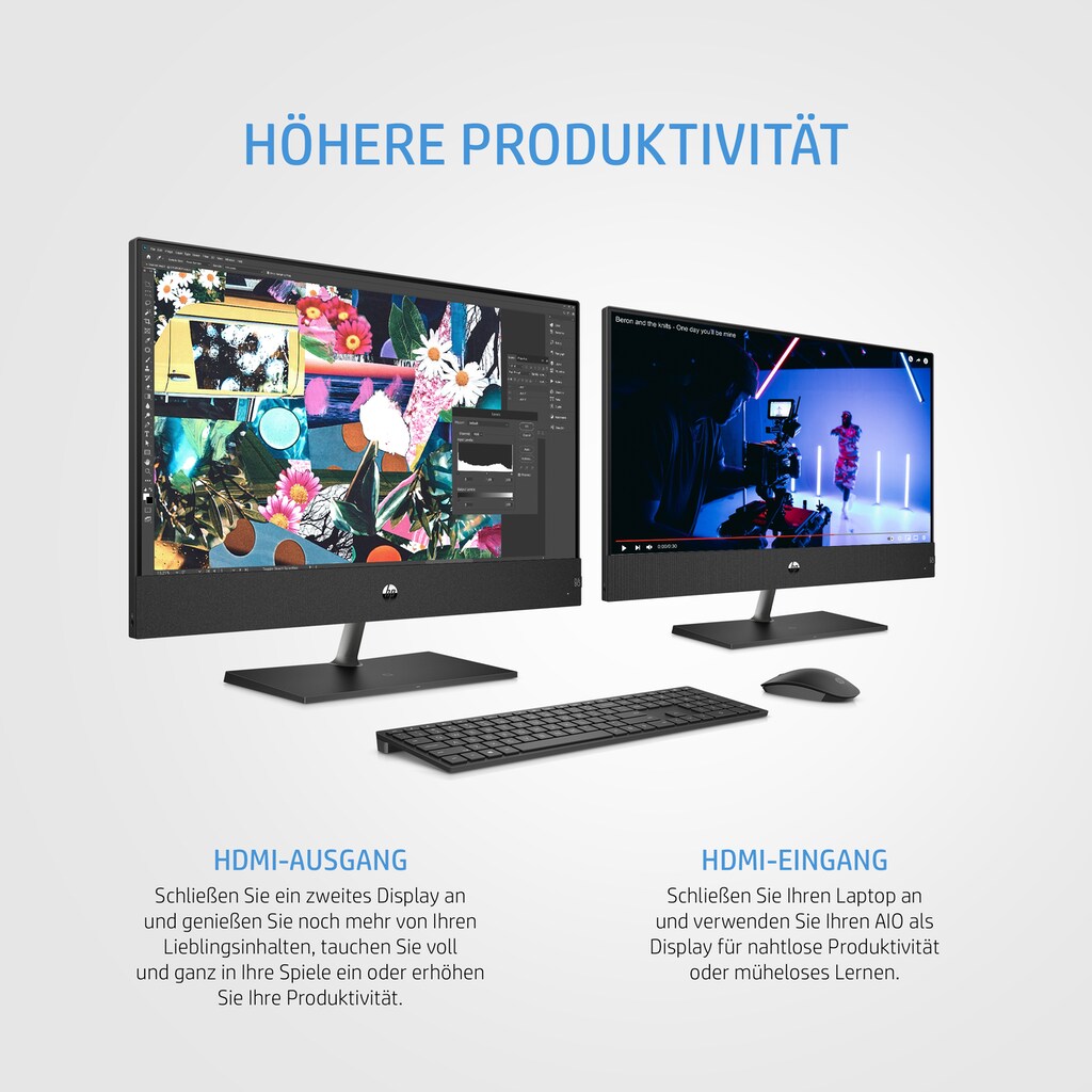 HP All-in-One PC »Pavilion 24-ca1013ng Intel® Core™ i7 60,5 cm (23.8 Zoll)«