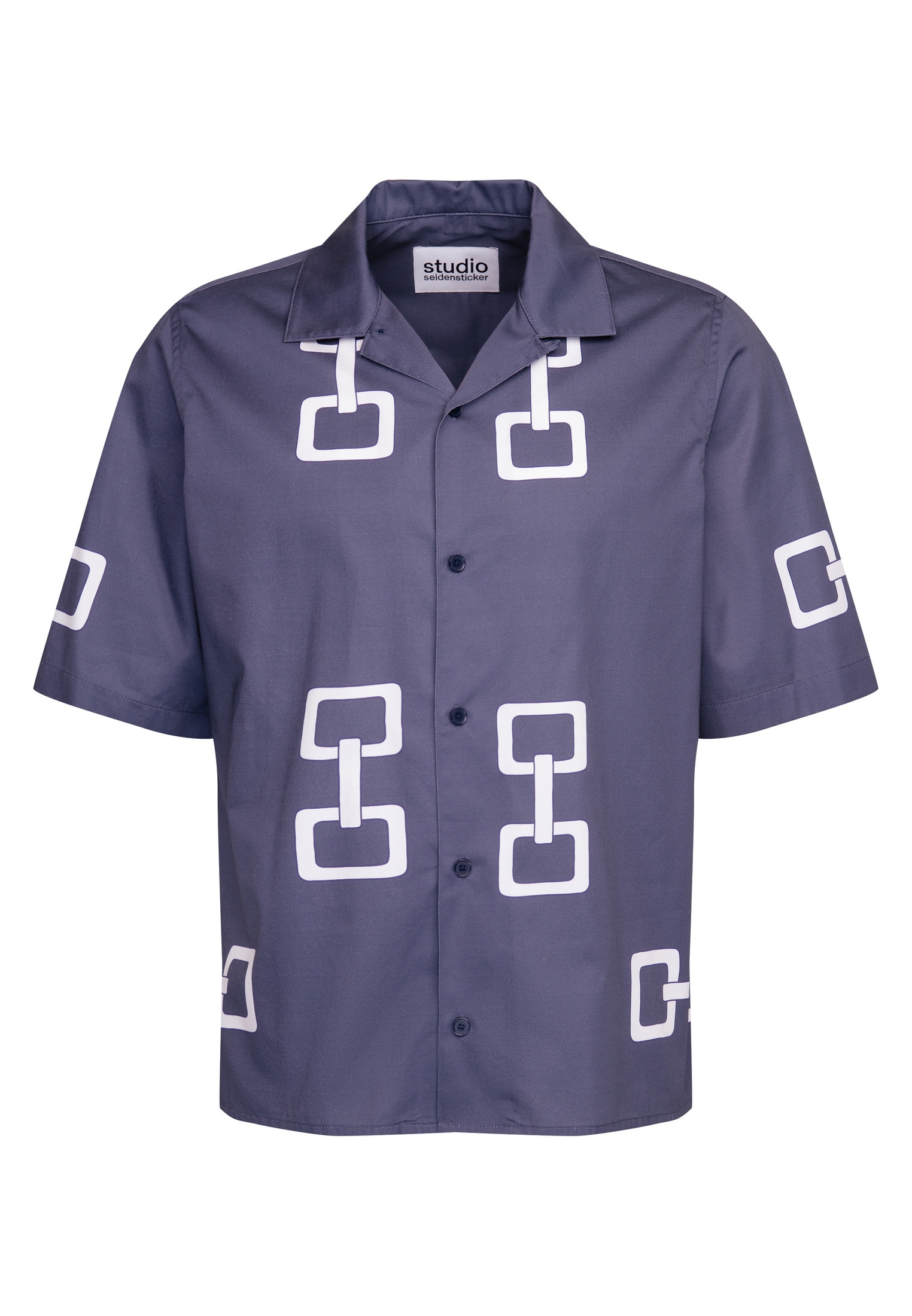 studio seidensticker Businesshemd »Studio« Regular 1/2 Reverskragen Druck