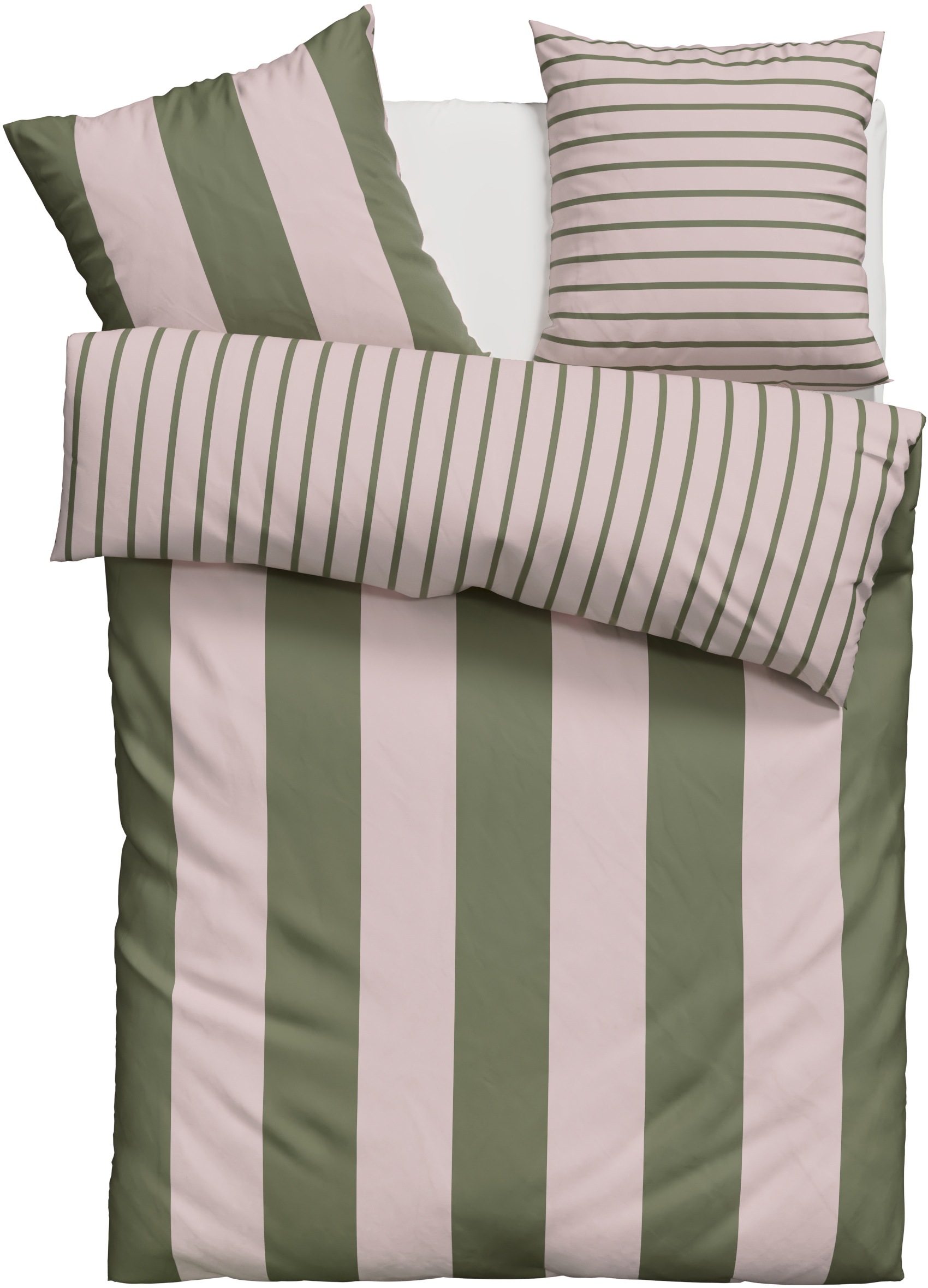 OTTO home Bettwäsche »Sari Trend« 2 tlg. tlg. moderne Bettwäsche mit Streif günstig online kaufen