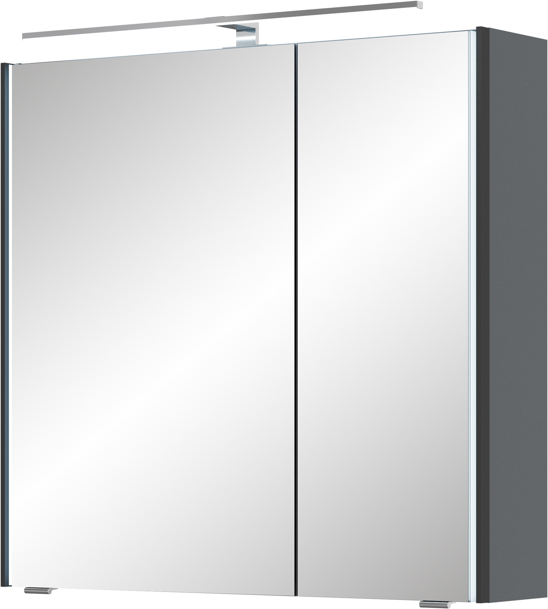 Saphir Badmöbel-Set »Serie 7045 2-teilig Mineralmarmor-Waschtisch mit LED-Spiegelschrank«, (Set, 2 St.), Badezimmer-Set 73,2 cm breit, inkl. Türdämpfer, 2 Türen, 2 Schubladen