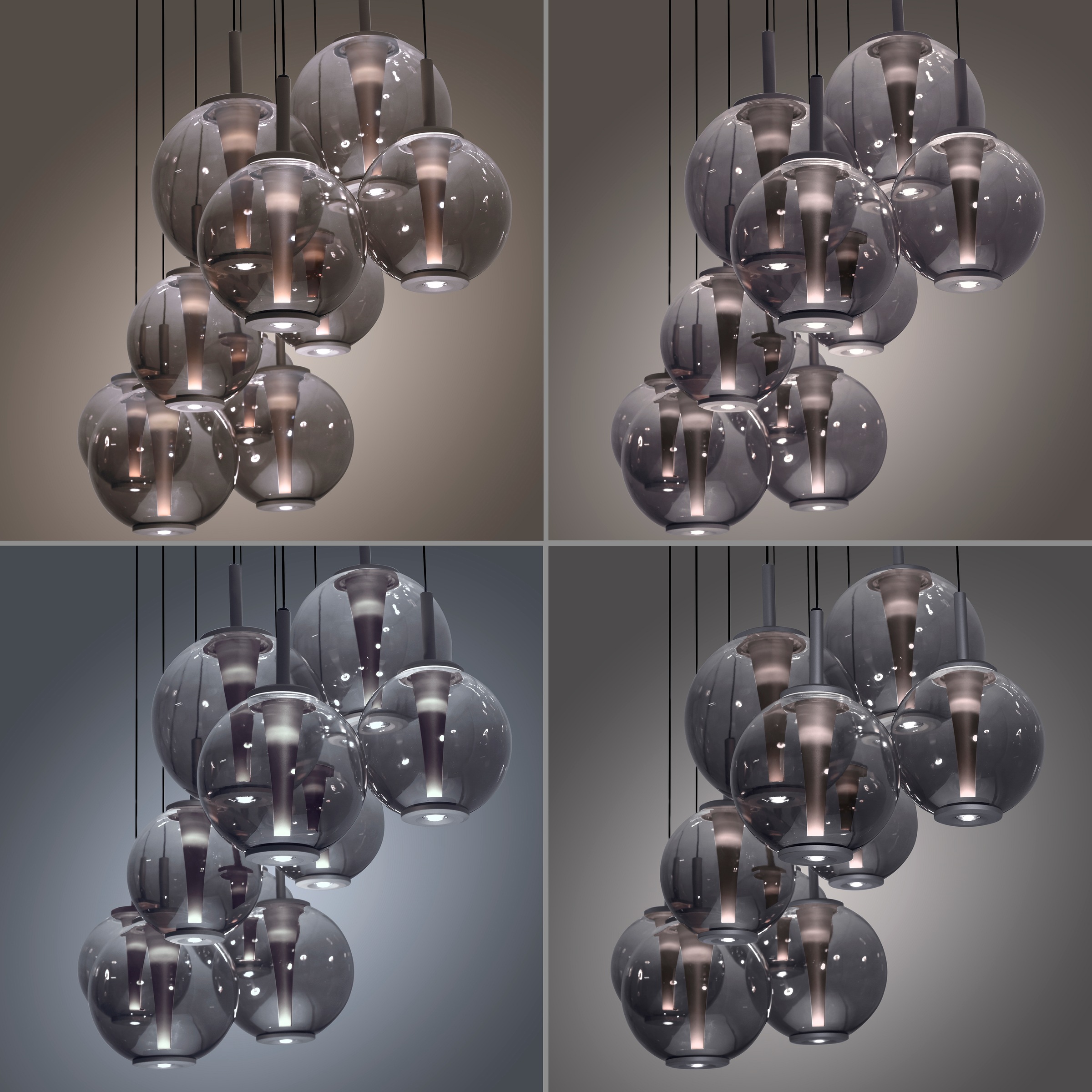 Neuhaus PURE LED Pendelleuchte »PURE E-Infinity« LED-Board 1 Stk. warmweiß - kaltweiß e-SLIDE® Funktion, CCT, dimmbar, Fernbedienung