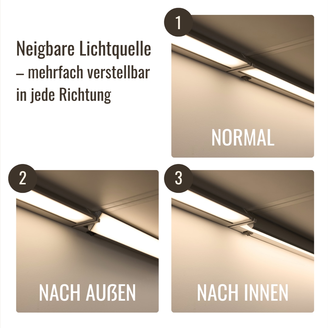Loevschall LED Unterbauleuchte »LED Striplight, Unterbauleuchte Küche«, Leuchtmittel LED-Modul | LED fest integriert, Lichtleiste LED, Unterschrank Beleuchtung Küche