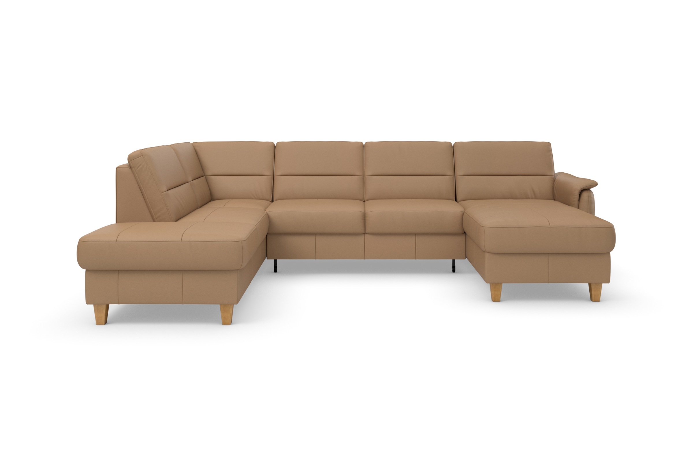 Home affaire Wohnlandschaft »Palmera U-Form, B: 308 cm« optional Bettfunkti günstig online kaufen