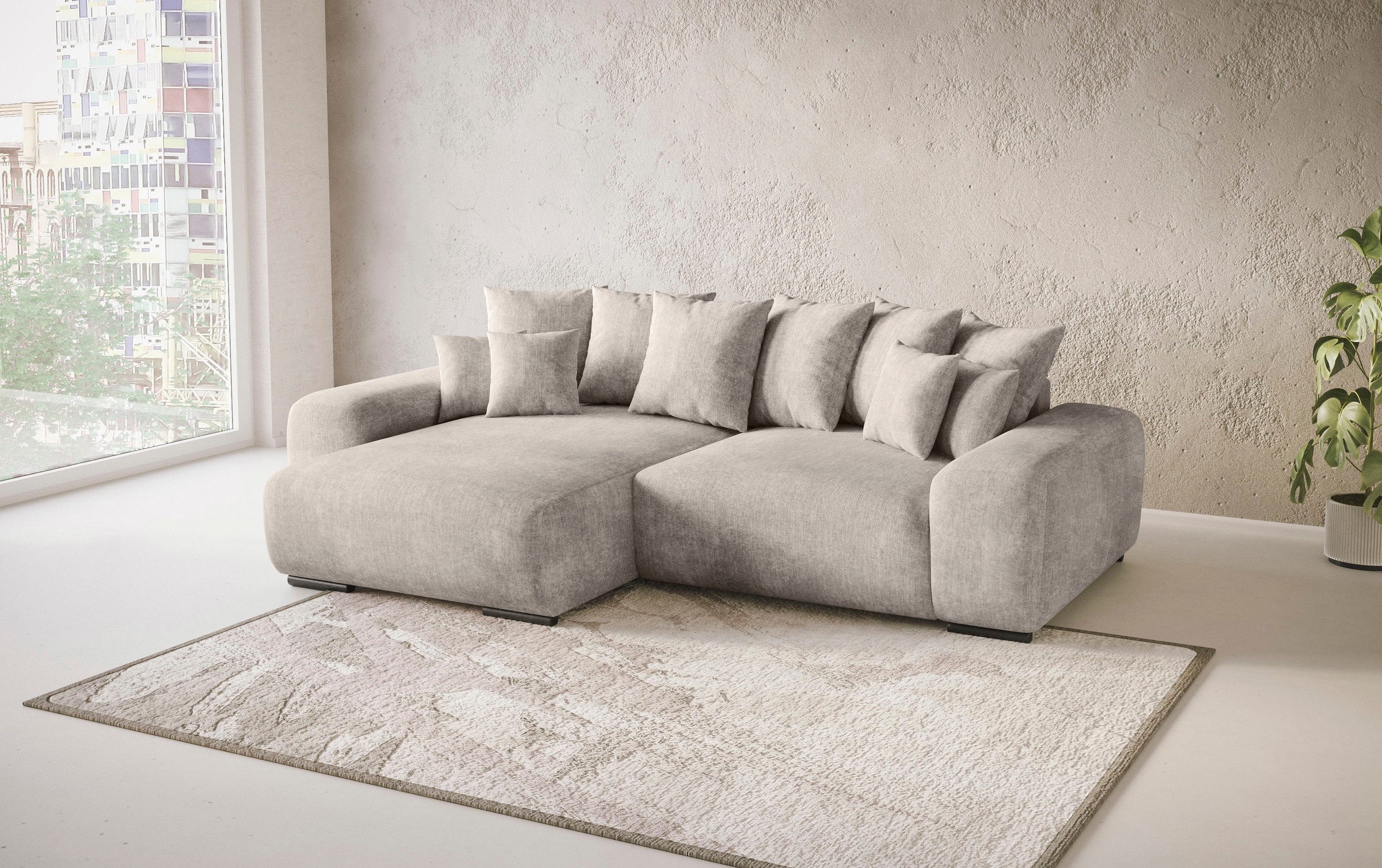 Mr. Couch Ecksofa »Sundance L-Form«, Dauerschläfer mit EasyBett-Schlaffunkt günstig online kaufen