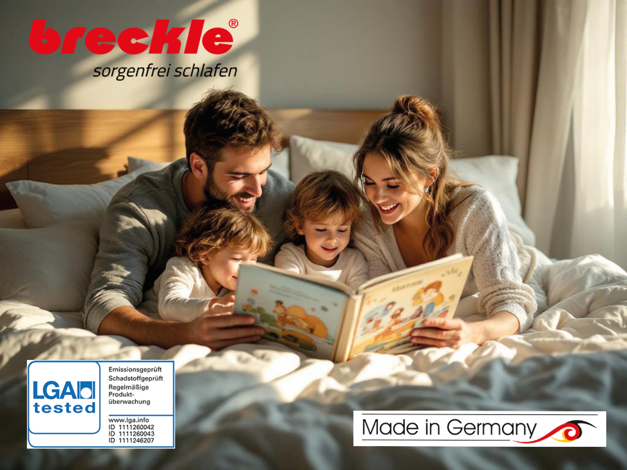 Breckle Taschenfederkernmatratze »1000 Pur, 7 Zonen Matratze 90x200 cm, 140x200 cm & weitere Größen« 25 cm hoch 1.000 Federn 1 Stk. tlg. Matratze H2/H3/H4, ergonomisch, atmungsaktiv