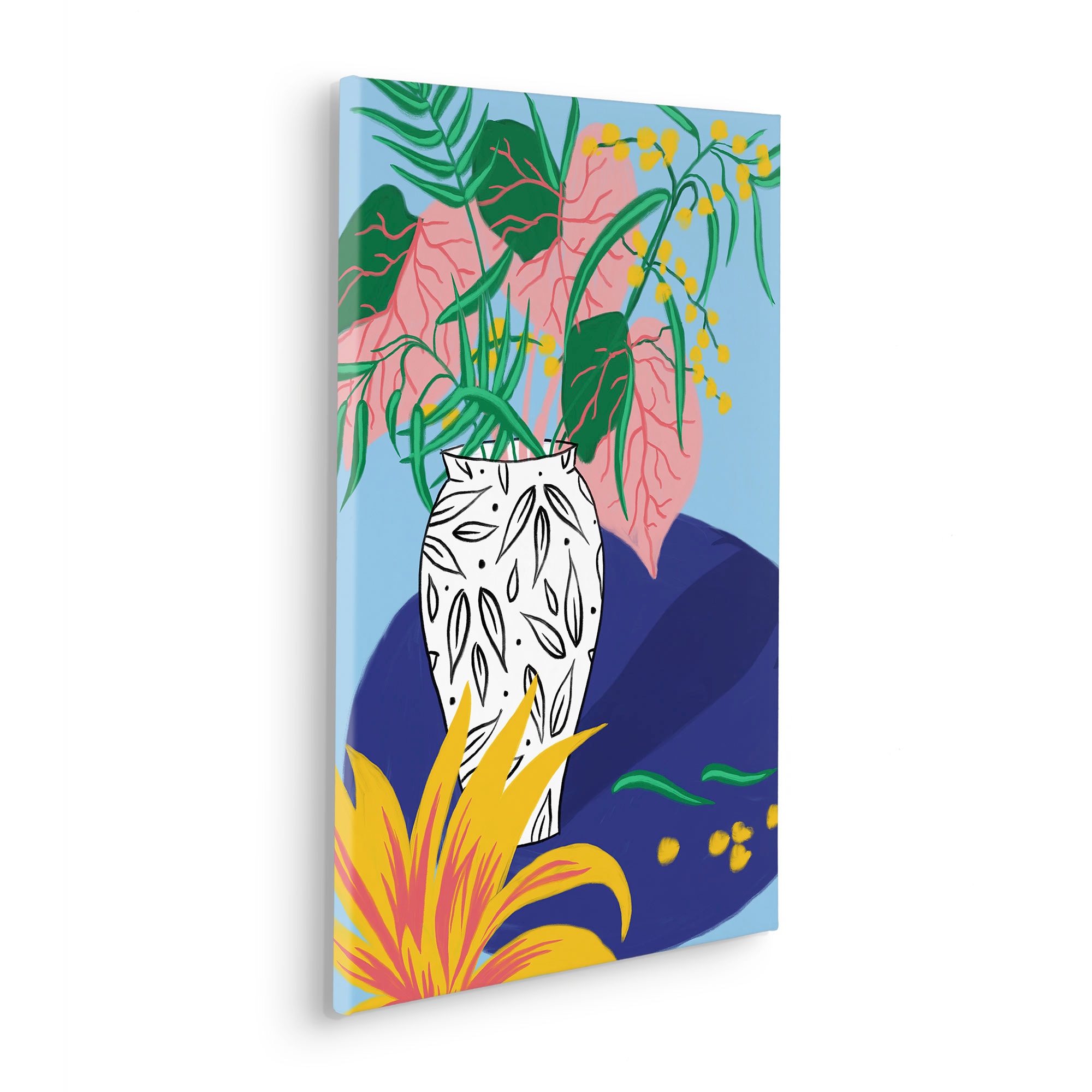 Komar Leinwandbild »Funky Vase - Größe 40 x 60 cm«, Natur, (1 St.), Keilrahmenbild mi Echtholzrahmen