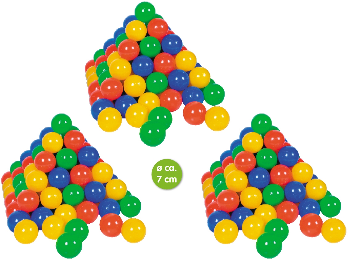 Knorrtoys® Bällebad-Bälle »300 Stück, colorful, Ø ca. 7 cm«, (300 St.)