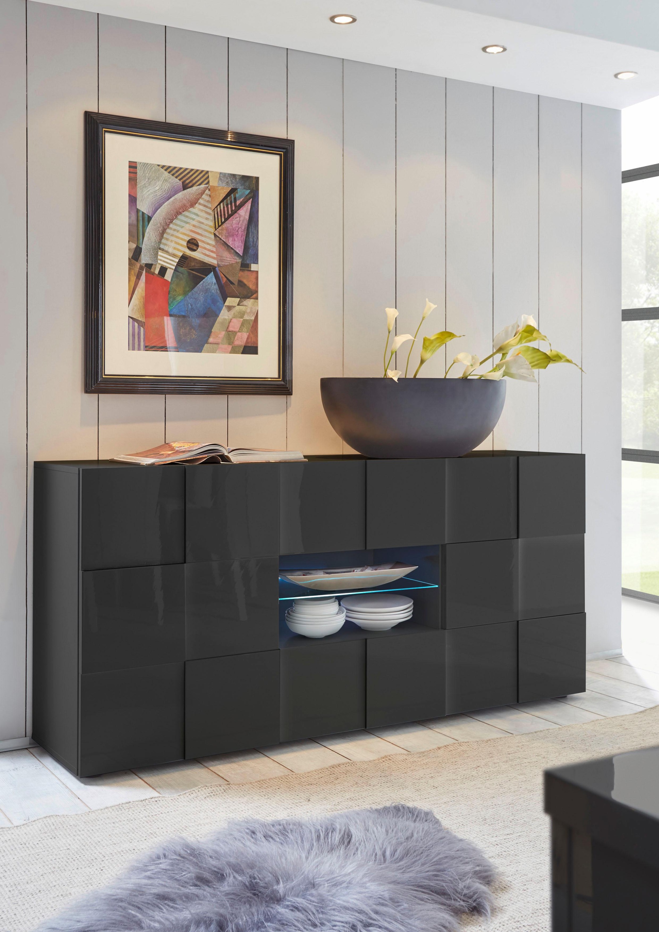 INOSIGN Sideboard »Dama Breite 181, Kommode 2 Türen u. 2 Schubkästen, Anric günstig online kaufen
