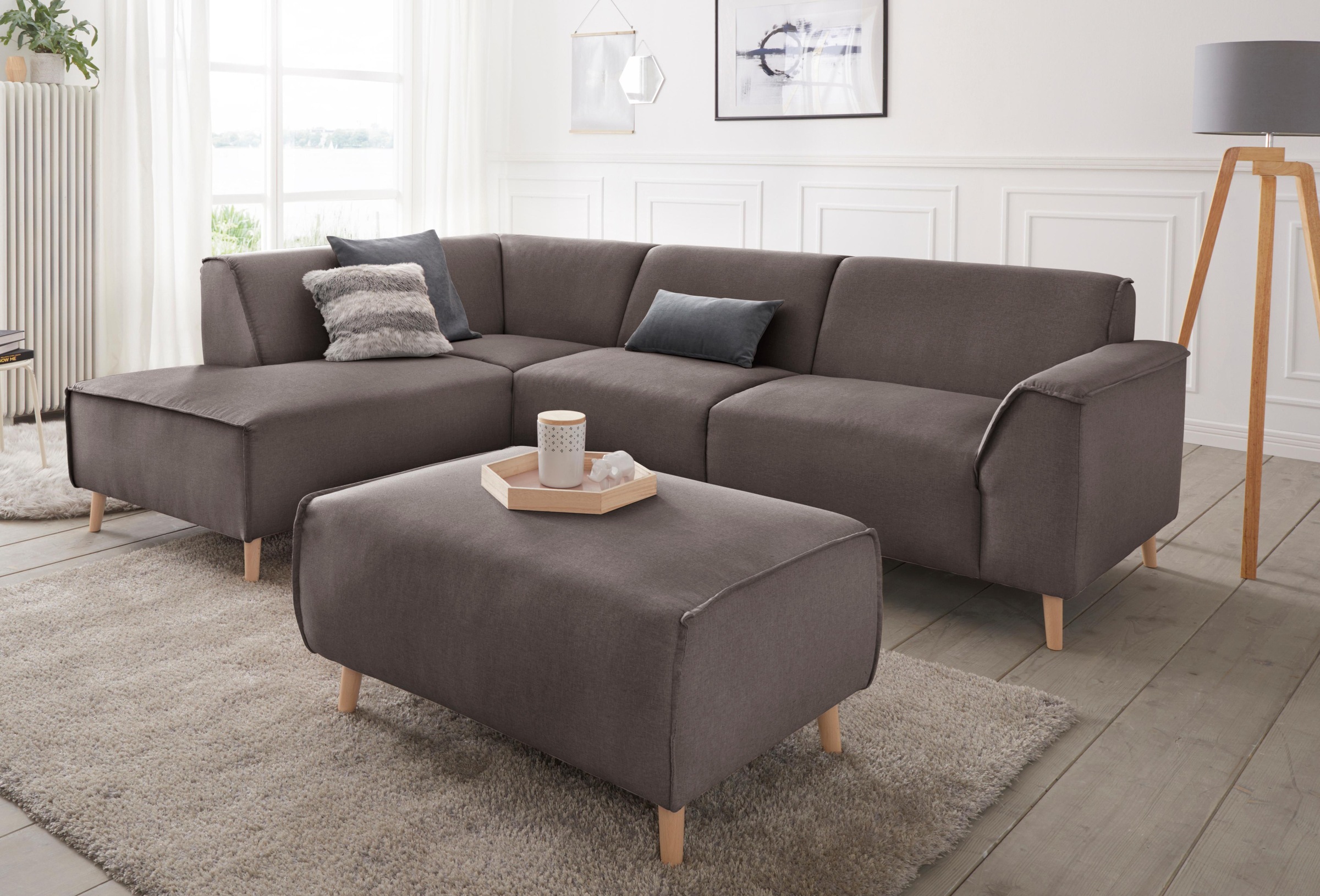 Home affaire Ecksofa »Janek Scandic Design, elegant und zeitlos, L-Form« mi günstig online kaufen