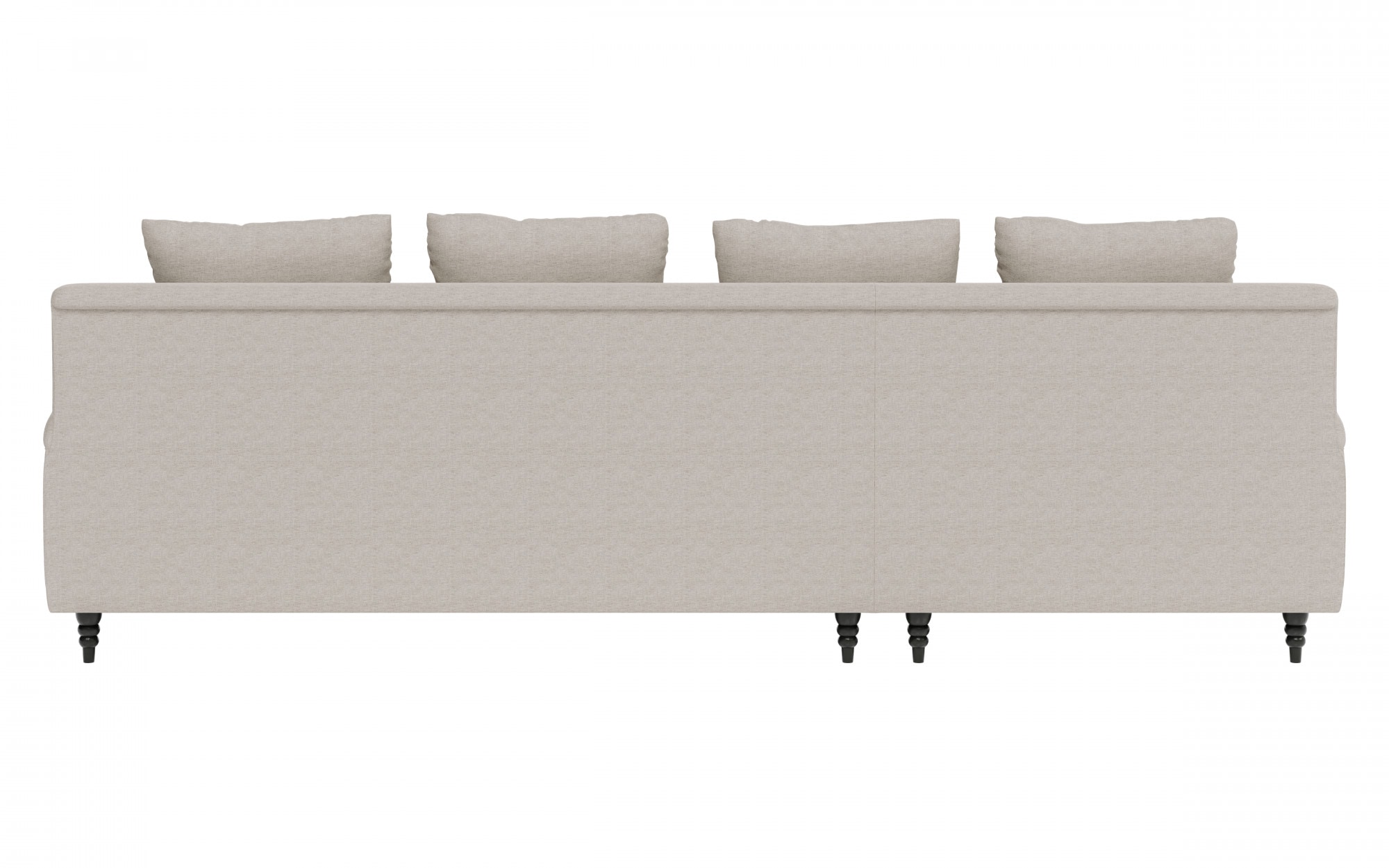 Guido Maria Kretschmer Home&Living Ecksofa »NORIN L-Form«, zwei Fußarten: vorne - Rollen, hinten - Holzfüße