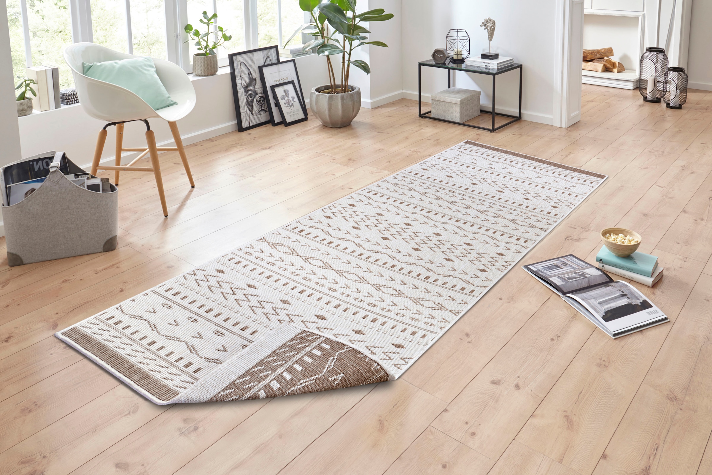 NORTHRUGS Teppich »Kuba Wendeteppich«, rechteckig, 5 mm Höhe, In-& Outdoor, günstig online kaufen