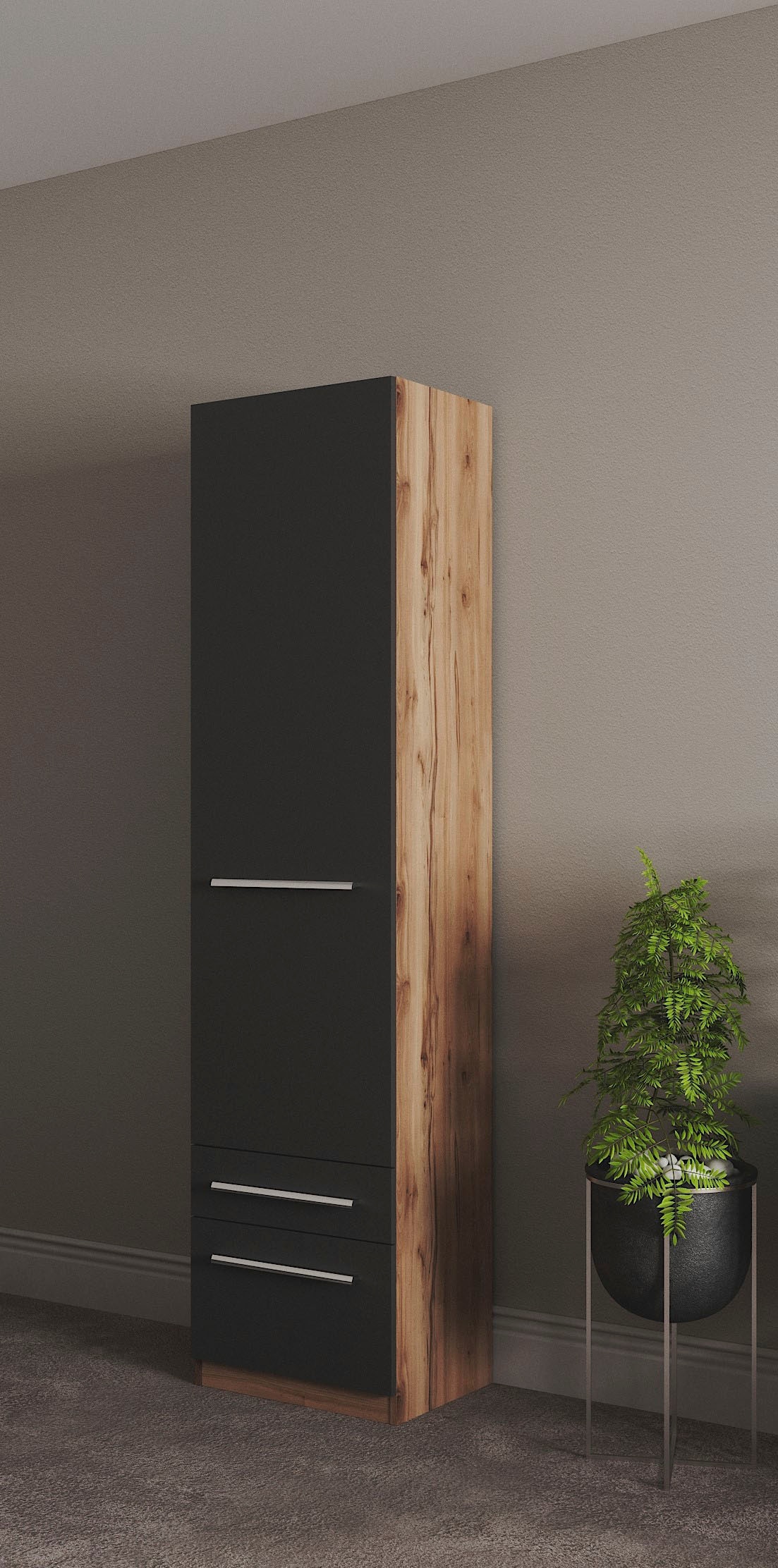 priess Kleiderschrank »Schrank Garderobe Wäscheschrank Barcelona in 5 Breiten« viel Stauraum, geräumige Schubkästen, mit Spiegel, MADE IN GERMANY