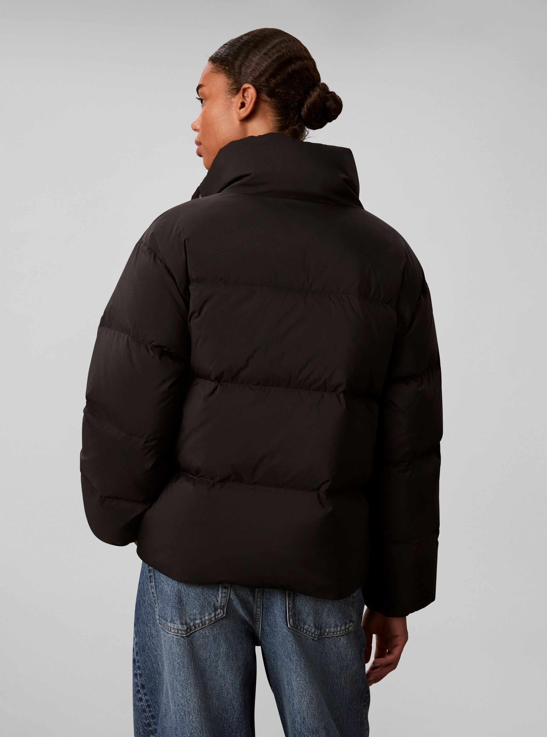 Calvin Klein Steppjacke »RELAXED STAND COLLAR DOWN« ohne Kapuze Regular fit mit Stehkragen