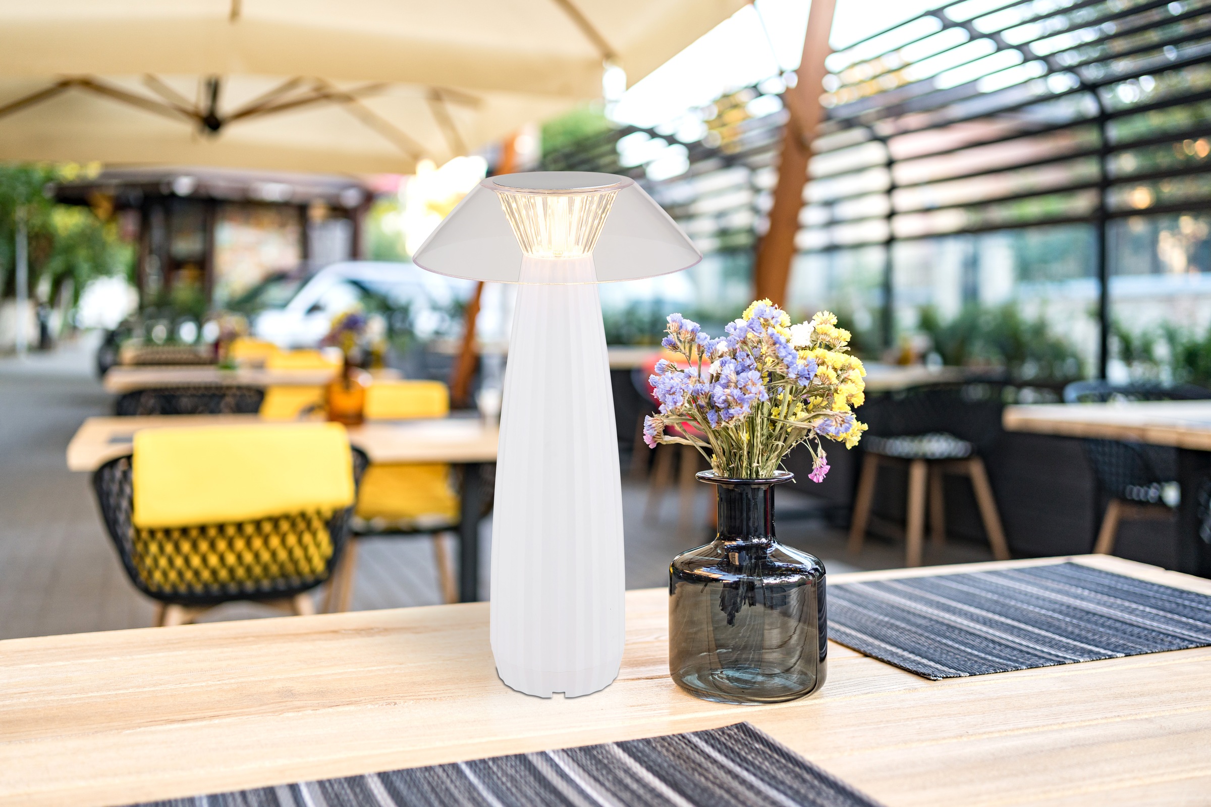 GLOBO LIGHTING Tischleuchte »ILLUMI« LED-Modul 1 Stk. Warmweiß Tischlampe N günstig online kaufen