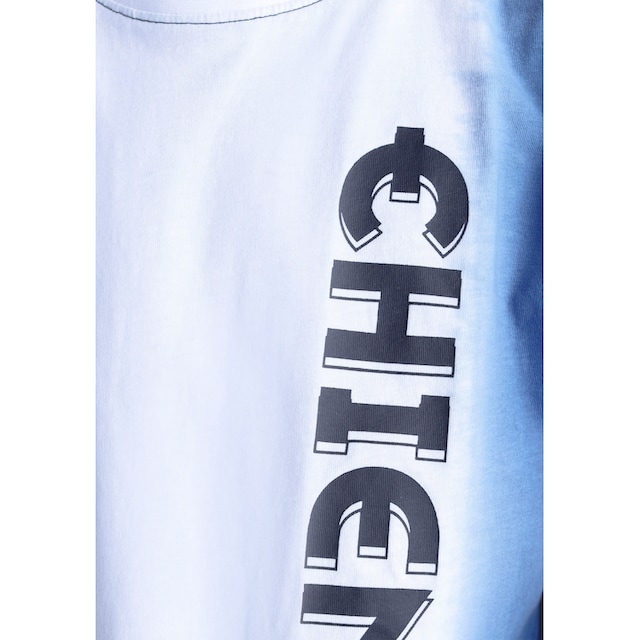 Chiemsee Online-Shop im T-Shirt »Dip Dye«, kaufen Farbverlauf Logodruck coolem mit und