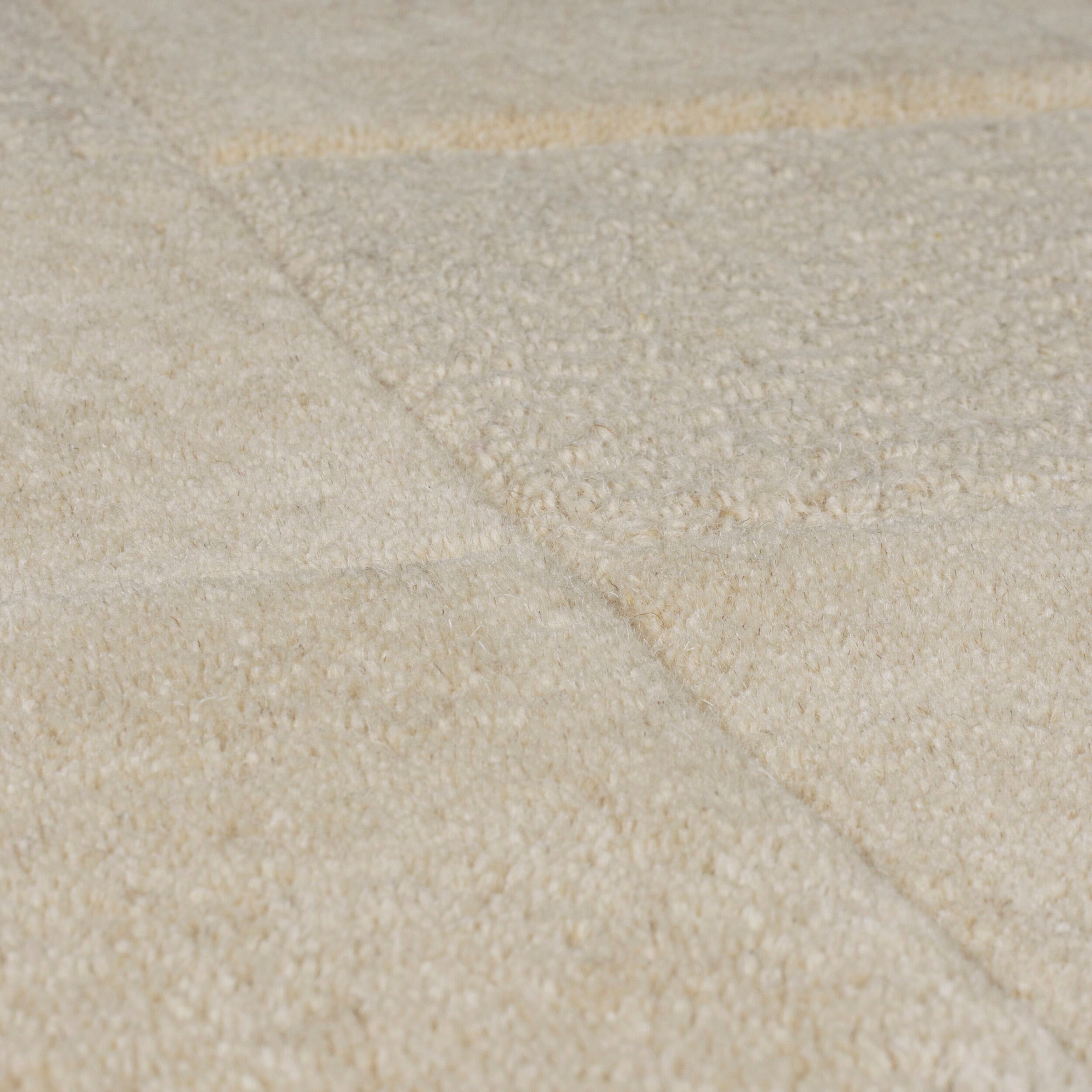 FLAIR RUGS Wollteppich »Checkboard«, rechteckig, 10 mm Höhe