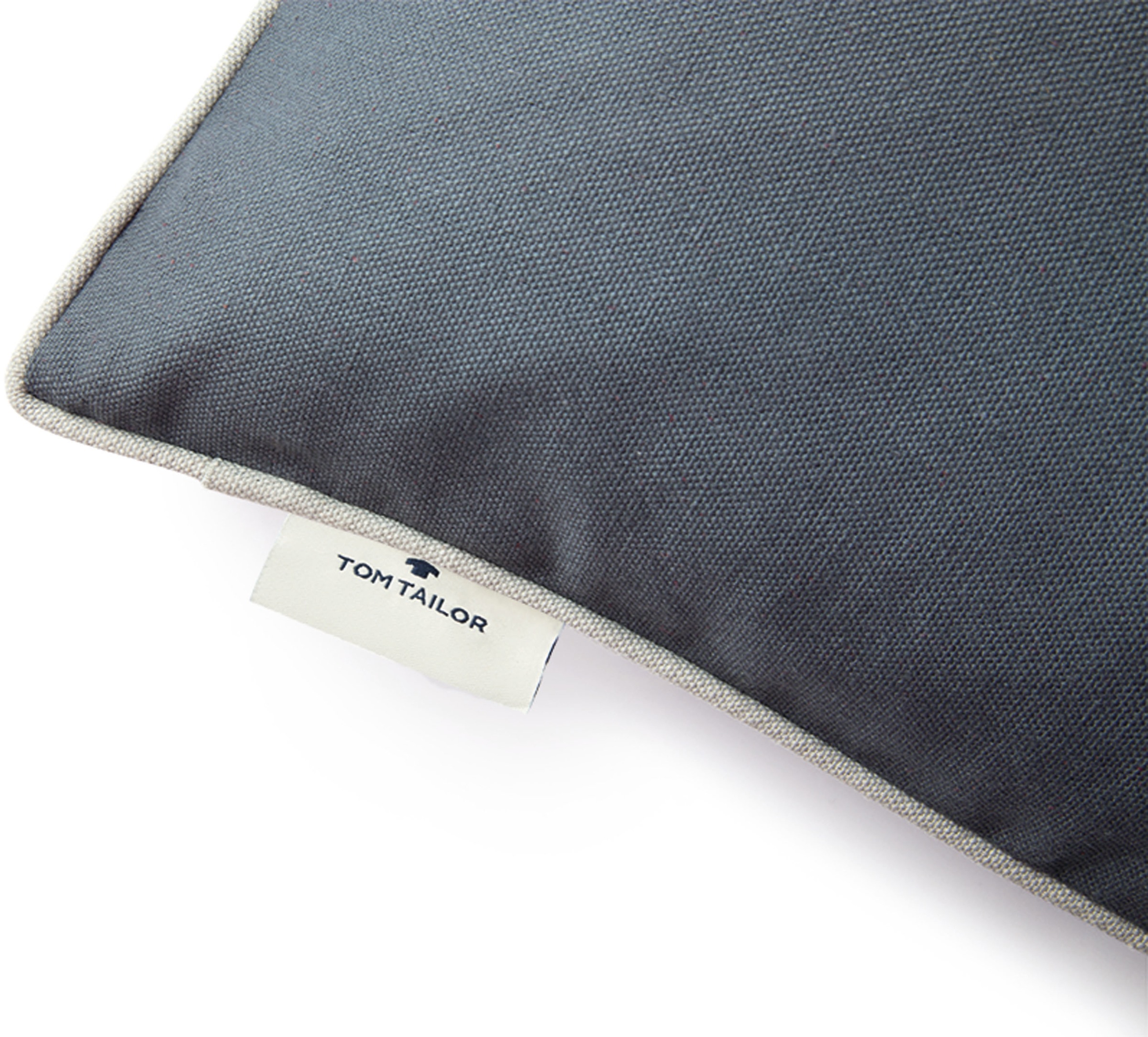 TOM TAILOR HOME Dekokissen »Dove Signature«, mit Paspel, Kissenhülle ohne Füllung, 1 Stück