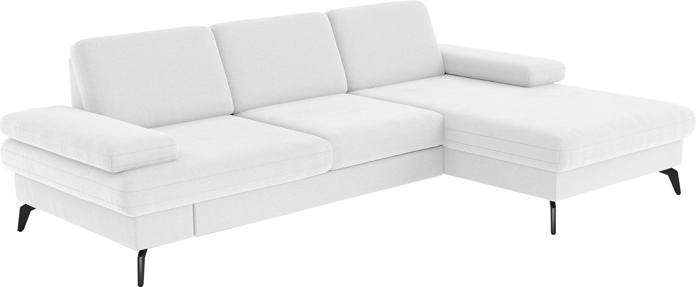 sit&more Ecksofa »Morris L-Form, inkl. Sitztiefenverstellung«, wahlweise mit Armteilverstellung, Bettfunktion & Bettkasten