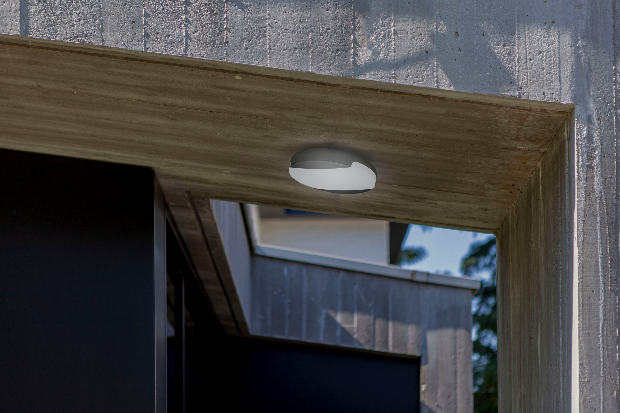 LUTEC LED Außen-Deckenleuchte »SWEEP«, Kelvinschalter,Lichtfarbe einstellbar