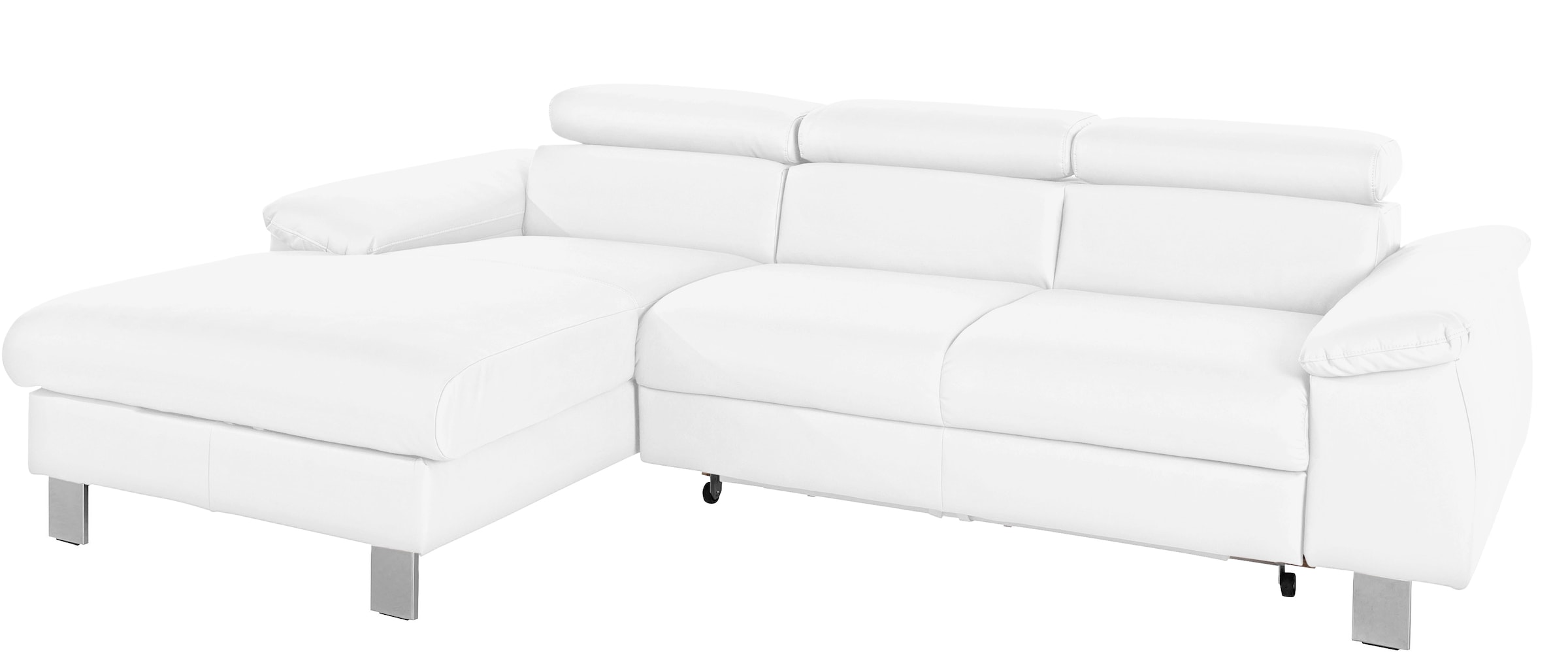 COTTA Ecksofa Komaris, Ecksofa, wahlweise mit RGB-LED-Beleuchtung und Bettf günstig online kaufen