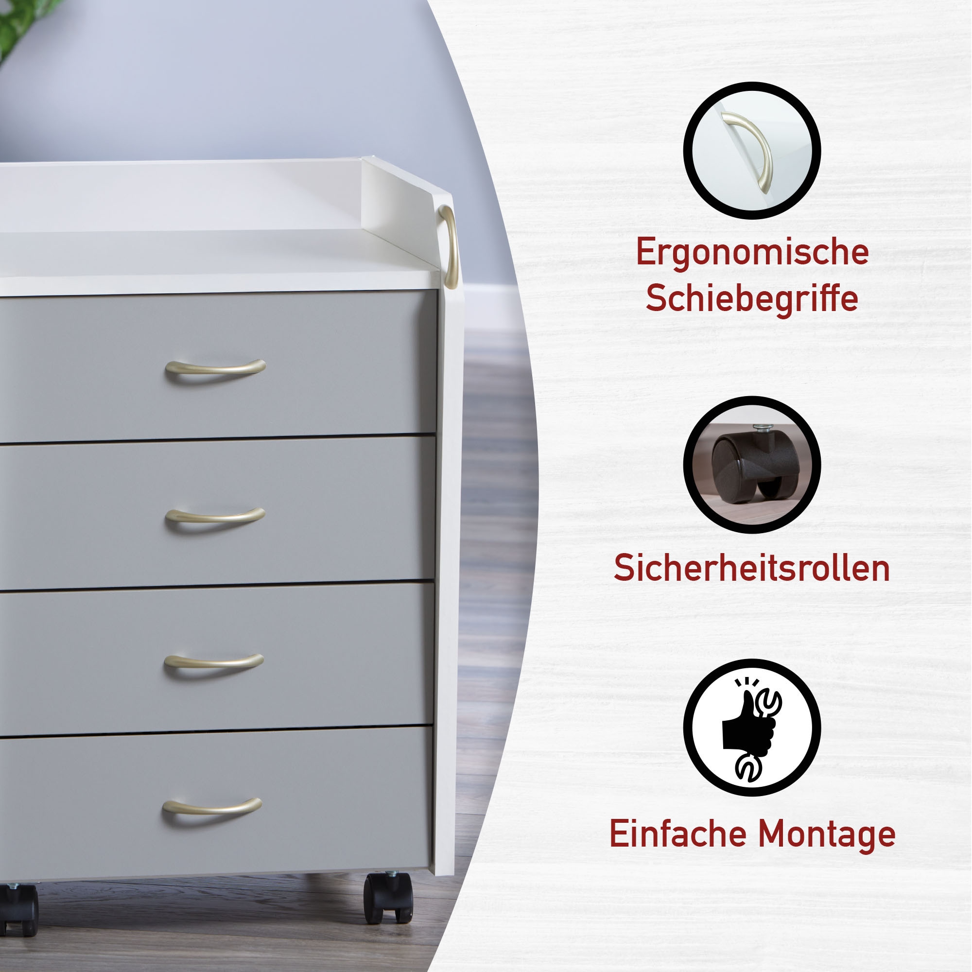 Inter Link Rollcontainer »Printi«