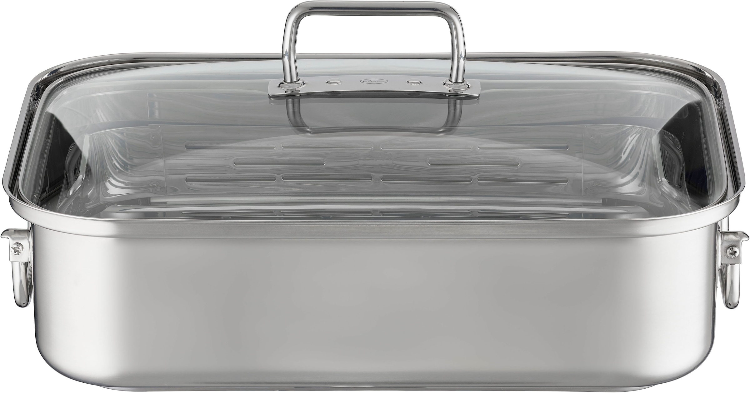 RÖSLE Bräter »EXPERTISO«, Edelstahl 18/10, (1 tlg.), mit Glasdeckel, spülma günstig online kaufen