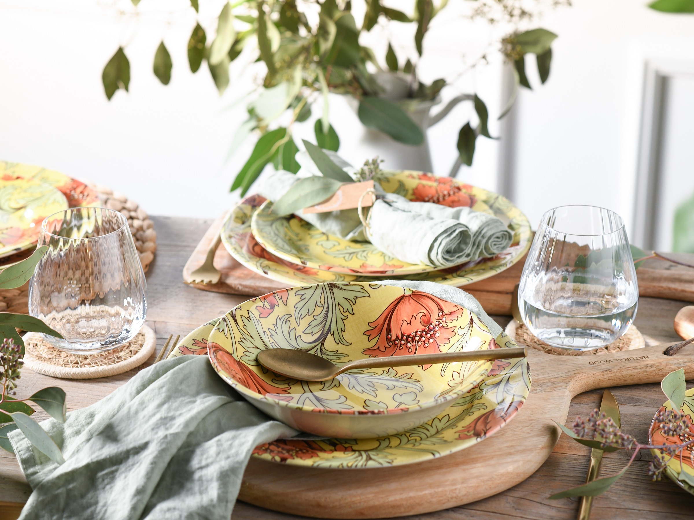 CreaTable Teller-Set »Florentina, Tellerset 18-tlg« Blumendekor günstig online kaufen