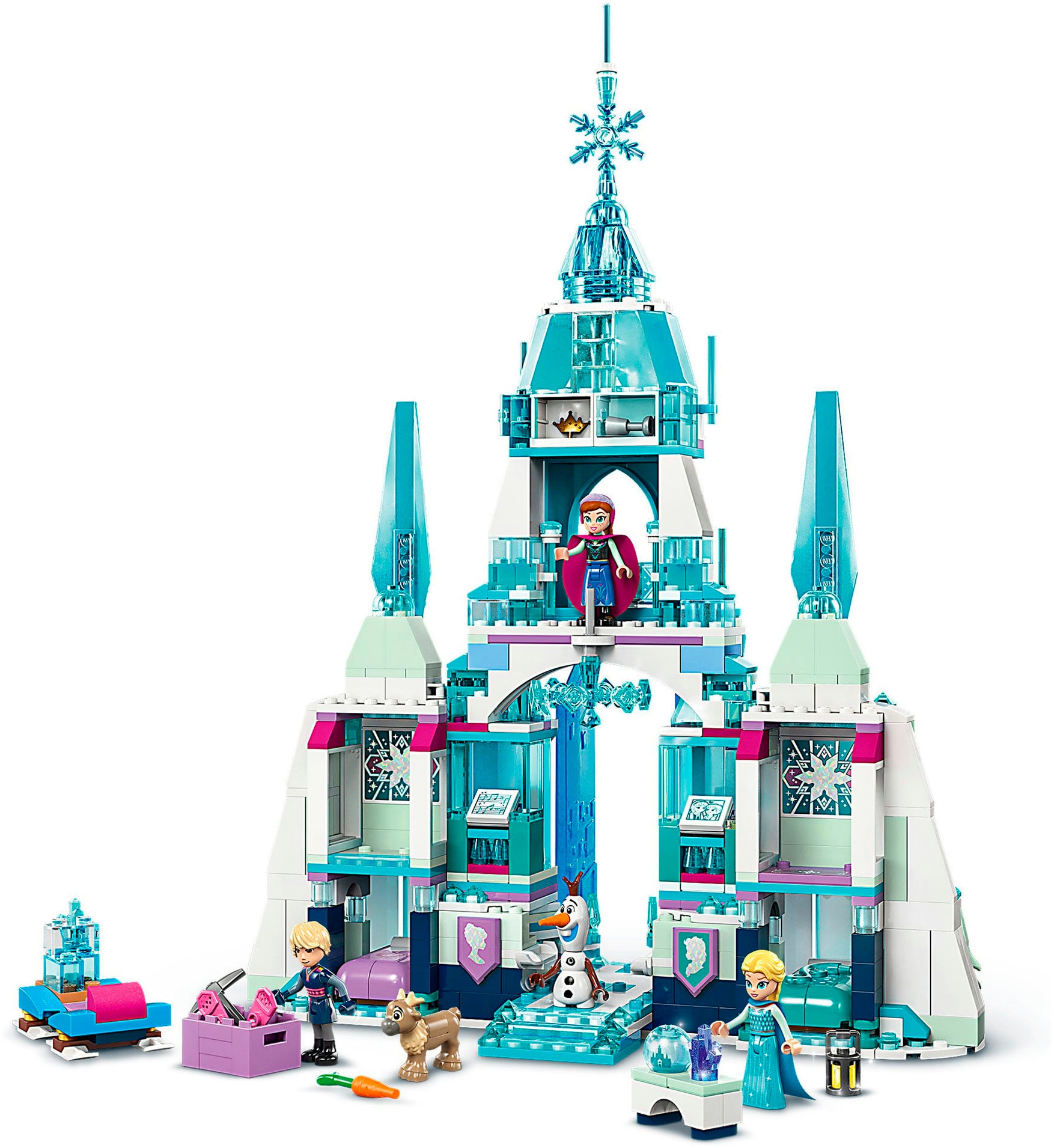 LEGO® Konstruktionsspielsteine »Elsas Winterpalast (43244), LEGO Disney Princess«, (630 St.), Made in Europe