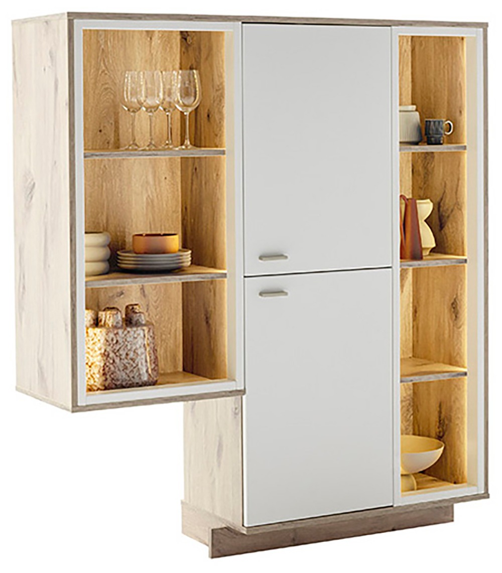 MCA furniture Highboard »SANTERNO«, nur in Verbindung mit Type 46310960! Breite 124 cm