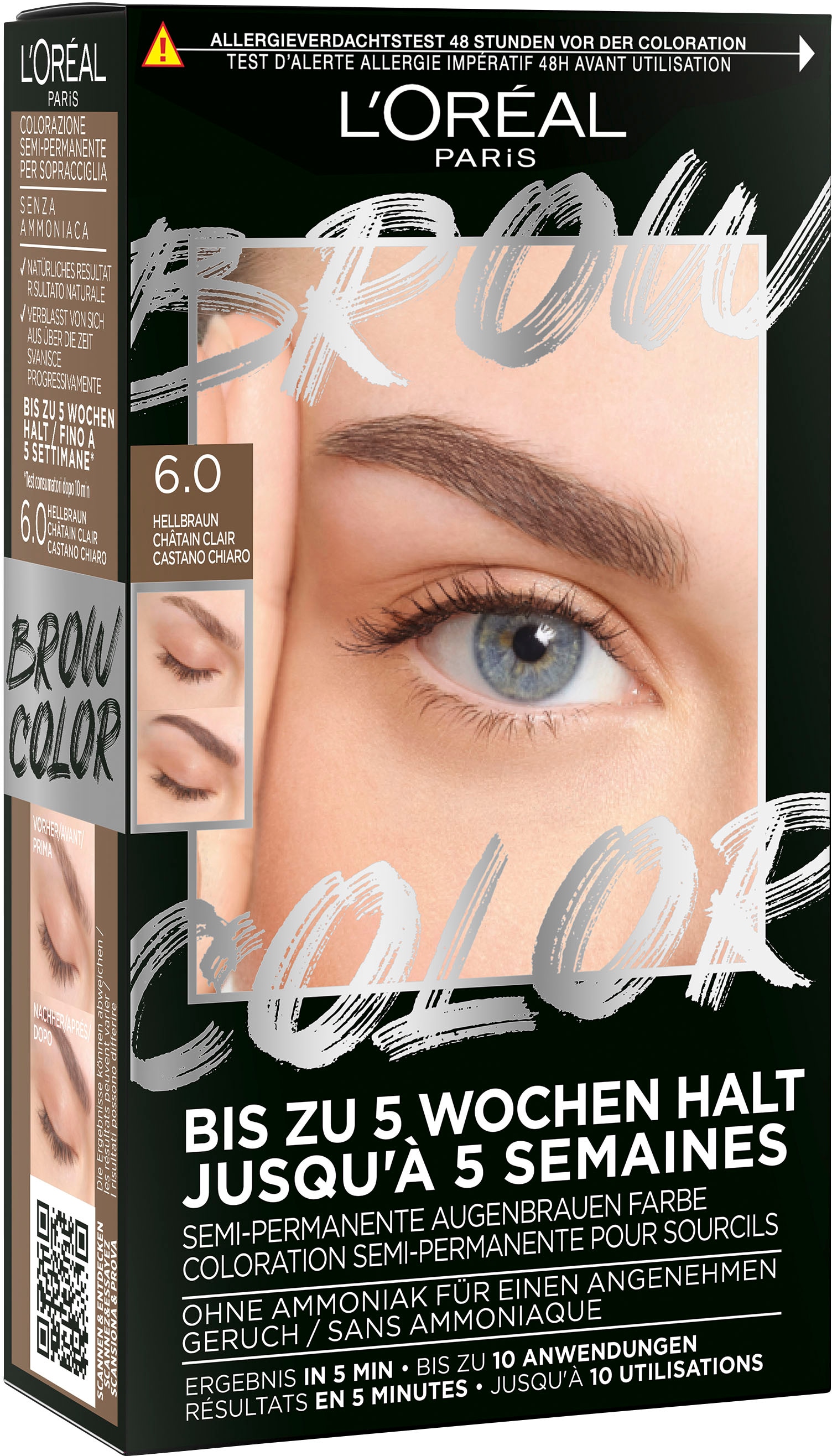 L'ORÉAL PARIS Augenbrauenpflege »Brow Color«, mit ammoniakfreier Formel