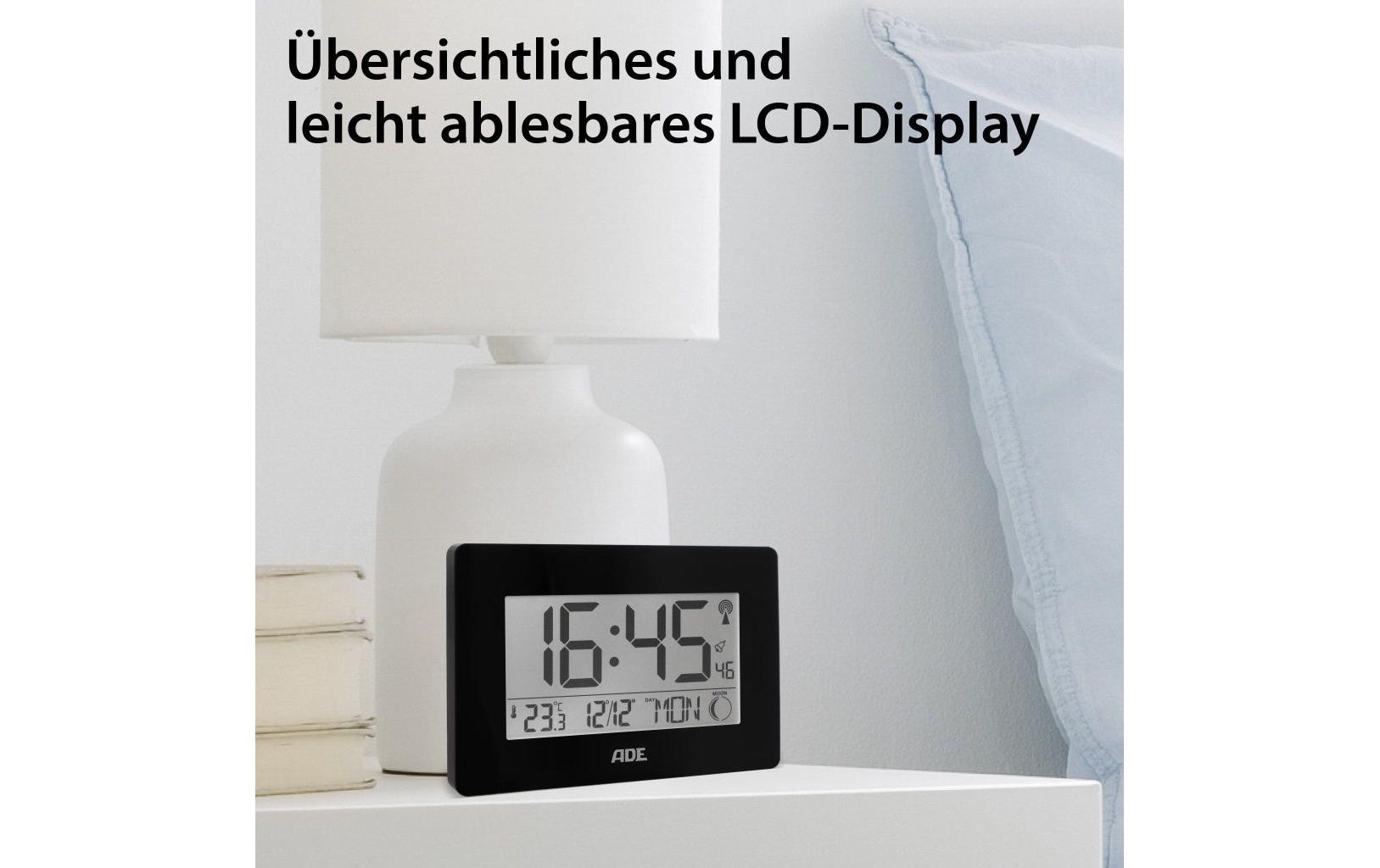 ADE Funkwecker »XXL-Ziffern« Holzart: Bambus (China)