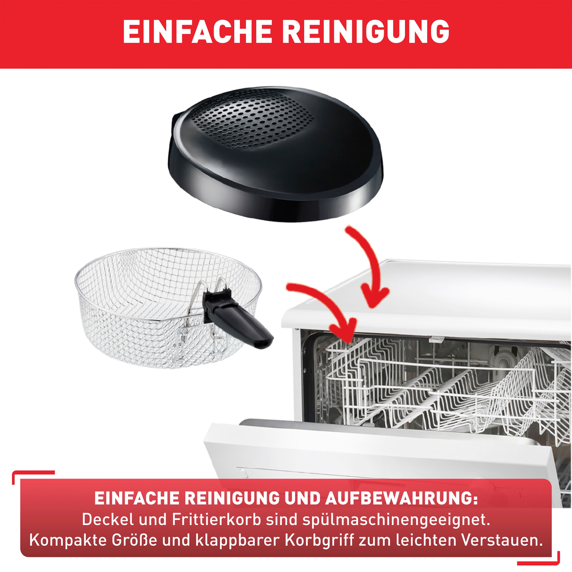 Tefal Fritteuse »Maxi Fry«, 1900 W, Fassungsvermögen 2,1 l, Cool Wall Technologie, Familienkapazität, FF1078