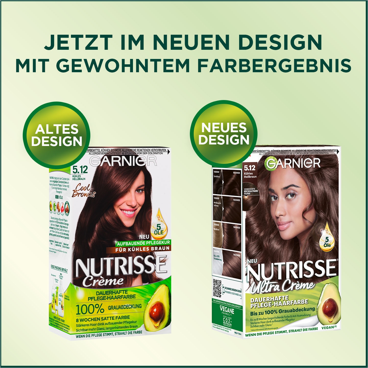 GARNIER Coloration »Garnier Nutrisse Creme«, (Packung, 3 tlg.), mit pflegender Formel