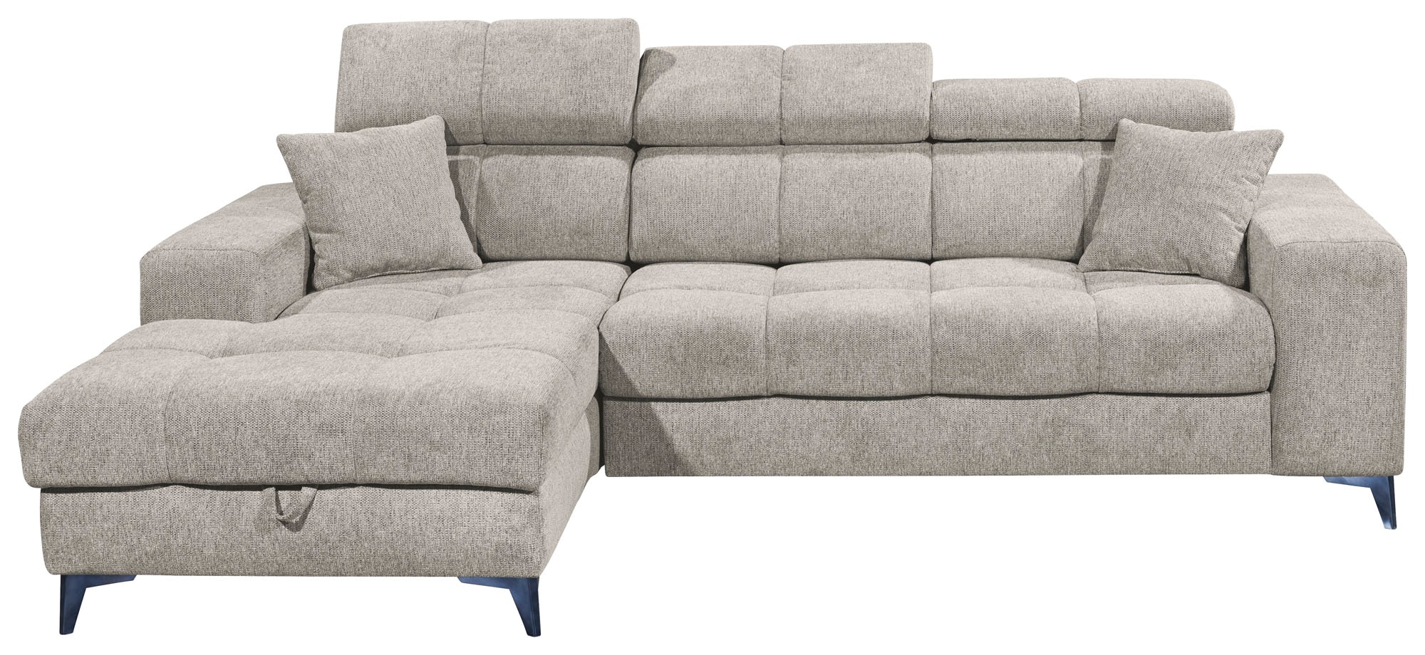 ED EXCITING DESIGN Ecksofa "Sydney L-Form", mit Bettfunktion, Bettkasten, K günstig online kaufen