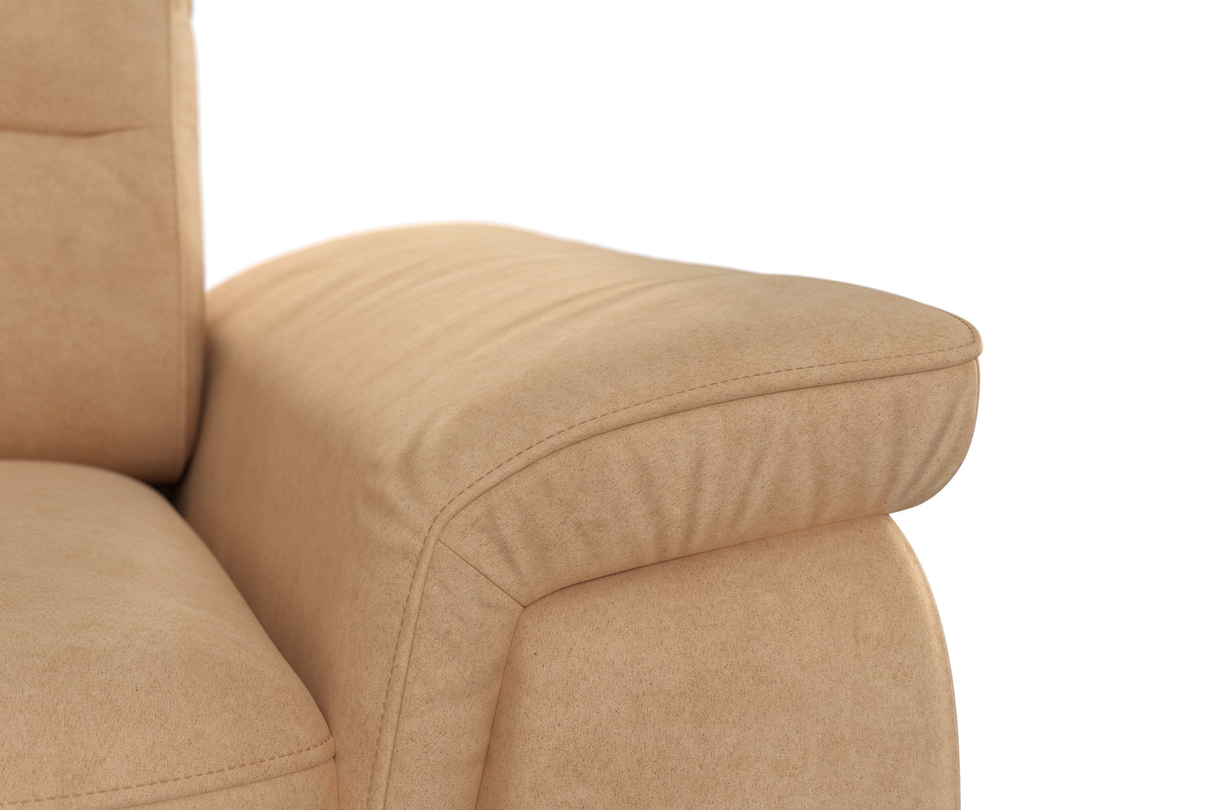 sit&more Ecksofa »Sinatra L-Form«, optinal mit Kopfteilverstellung und Armteilfunktion, Metallfüße