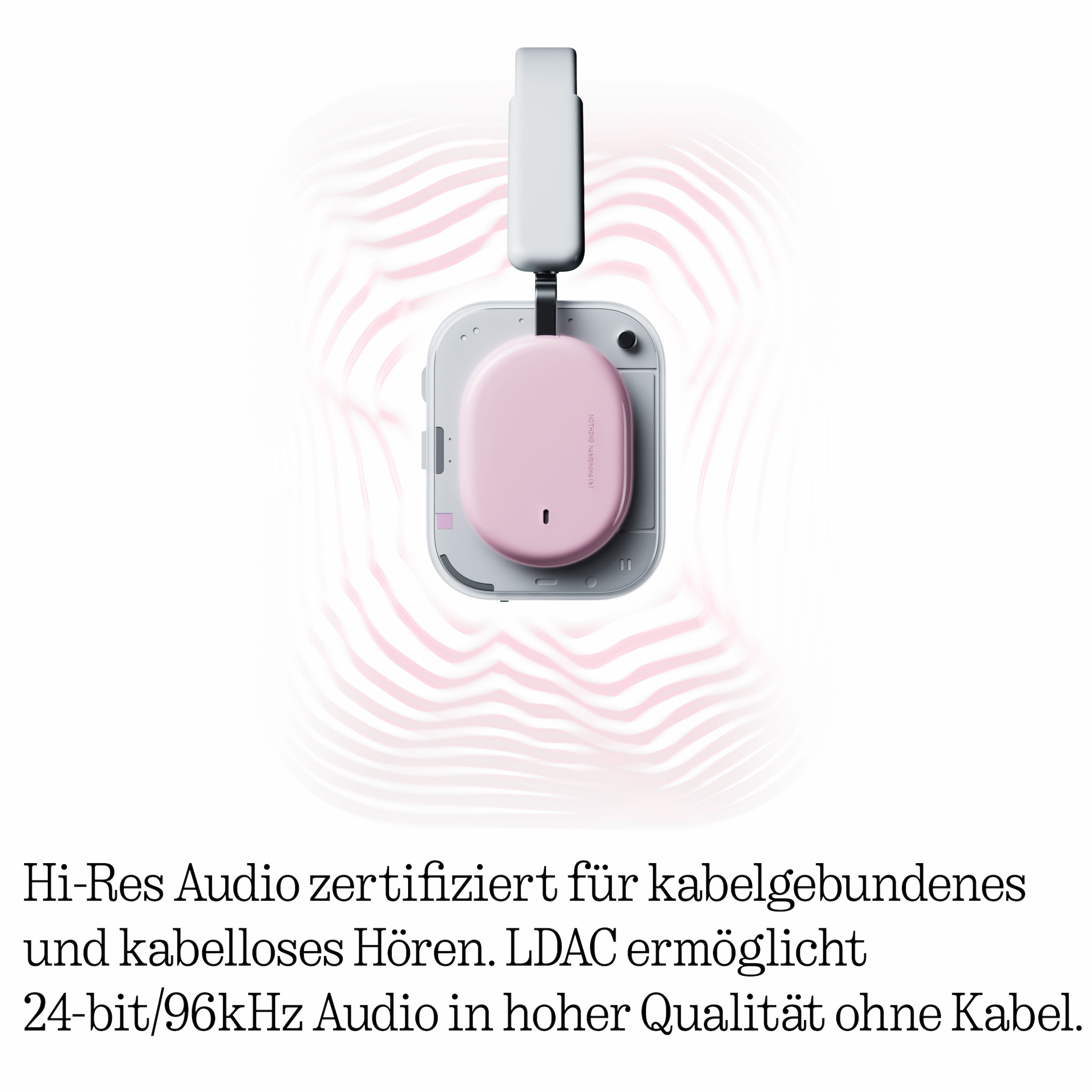 NOTHING Headset »Headphone (a)« Bluetooth Active Noise Cancelling (ANC) | Freisprechfunktion | Hi-Res | Transparenzmodus