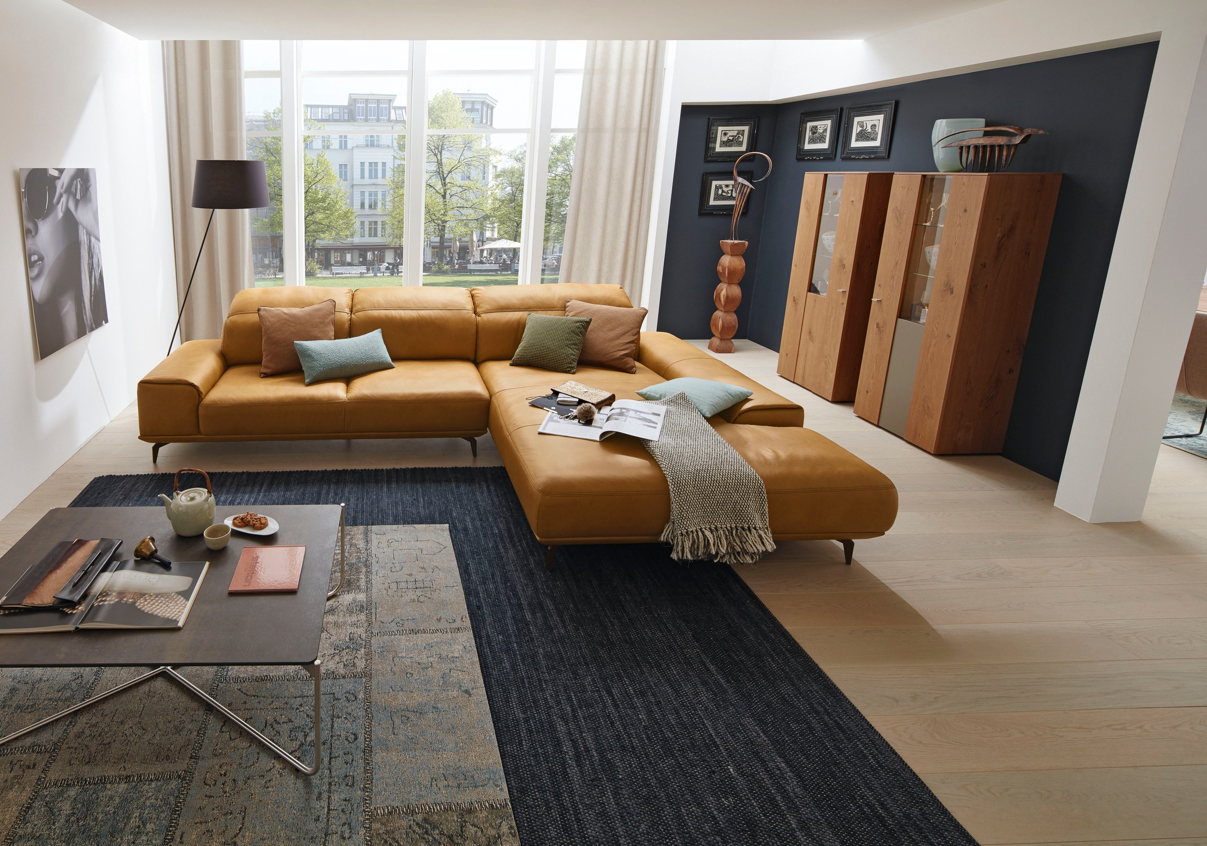 Musterring Wohnlandschaft "MR 2490" Bronze-Fuß Sitzhöhe 46cm, wahlweise mit günstig online kaufen