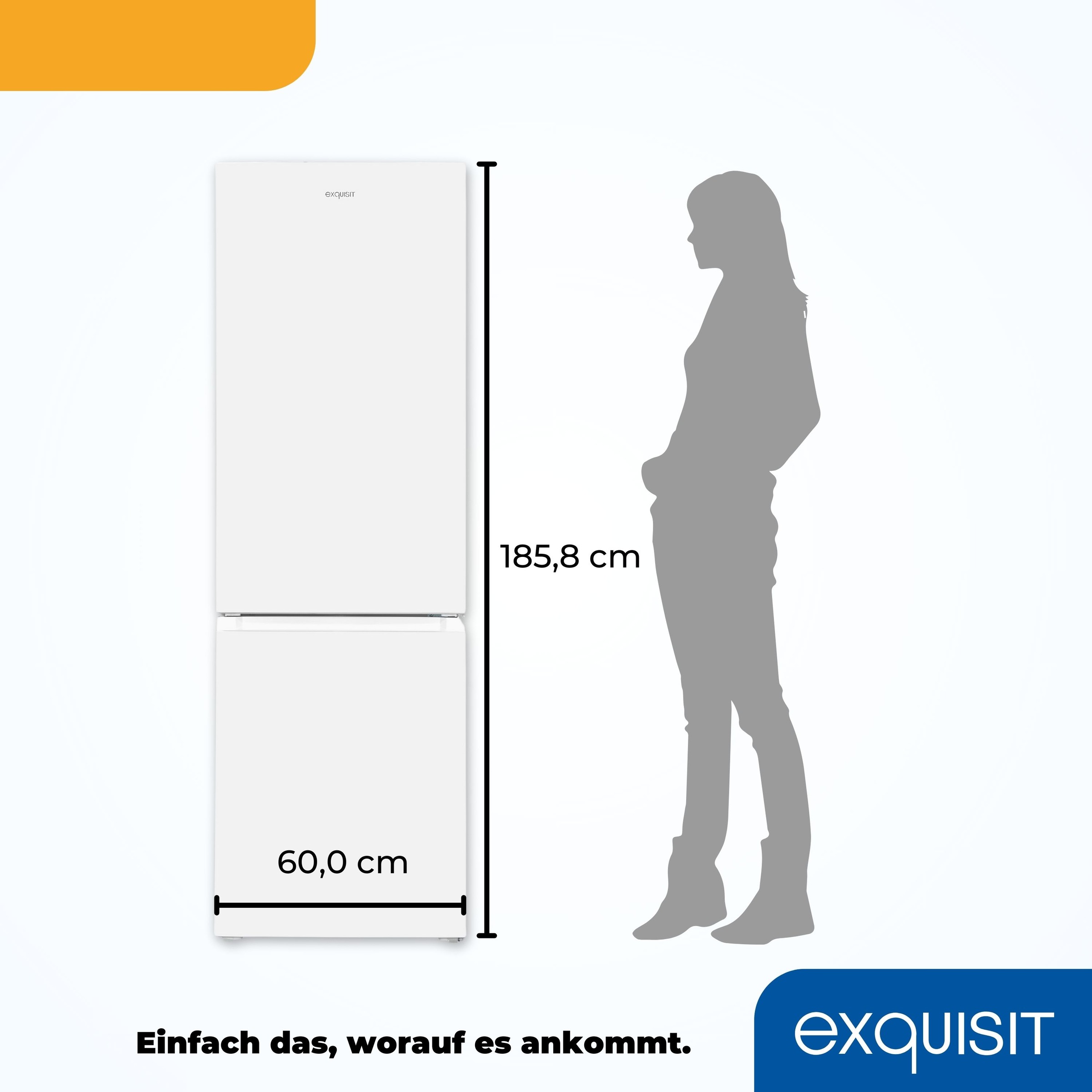 exquisit Kühl-/Gefrierkombination »KGC320-95-E-040C«, 315 Liter Nutzinhalt, Elektronische Steuerung