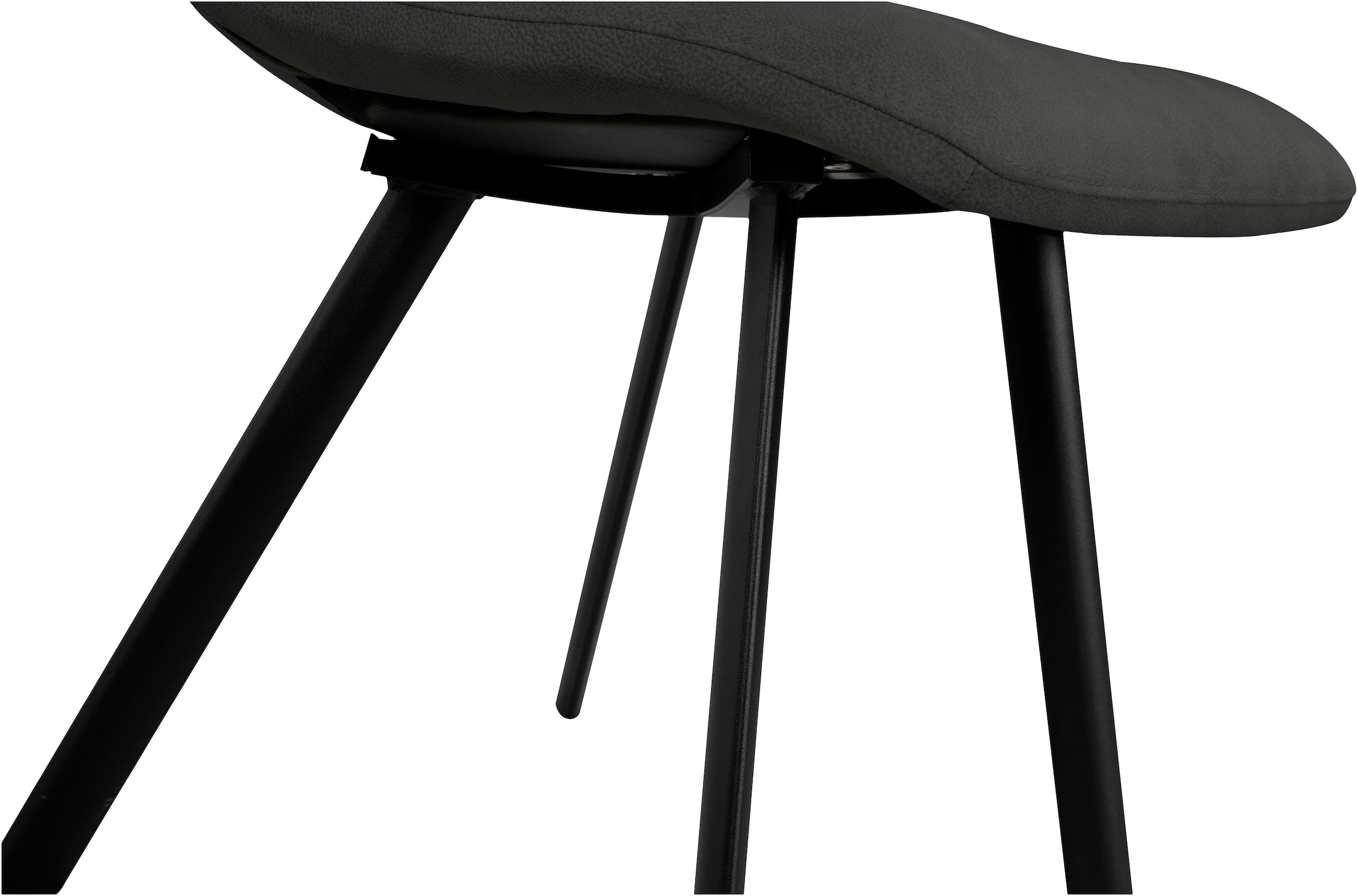 OMG Design Esszimmerstuhl »Pluto«, (Set), 2 St., Stoff, pflegeleichte Microfaser, Lederoptik