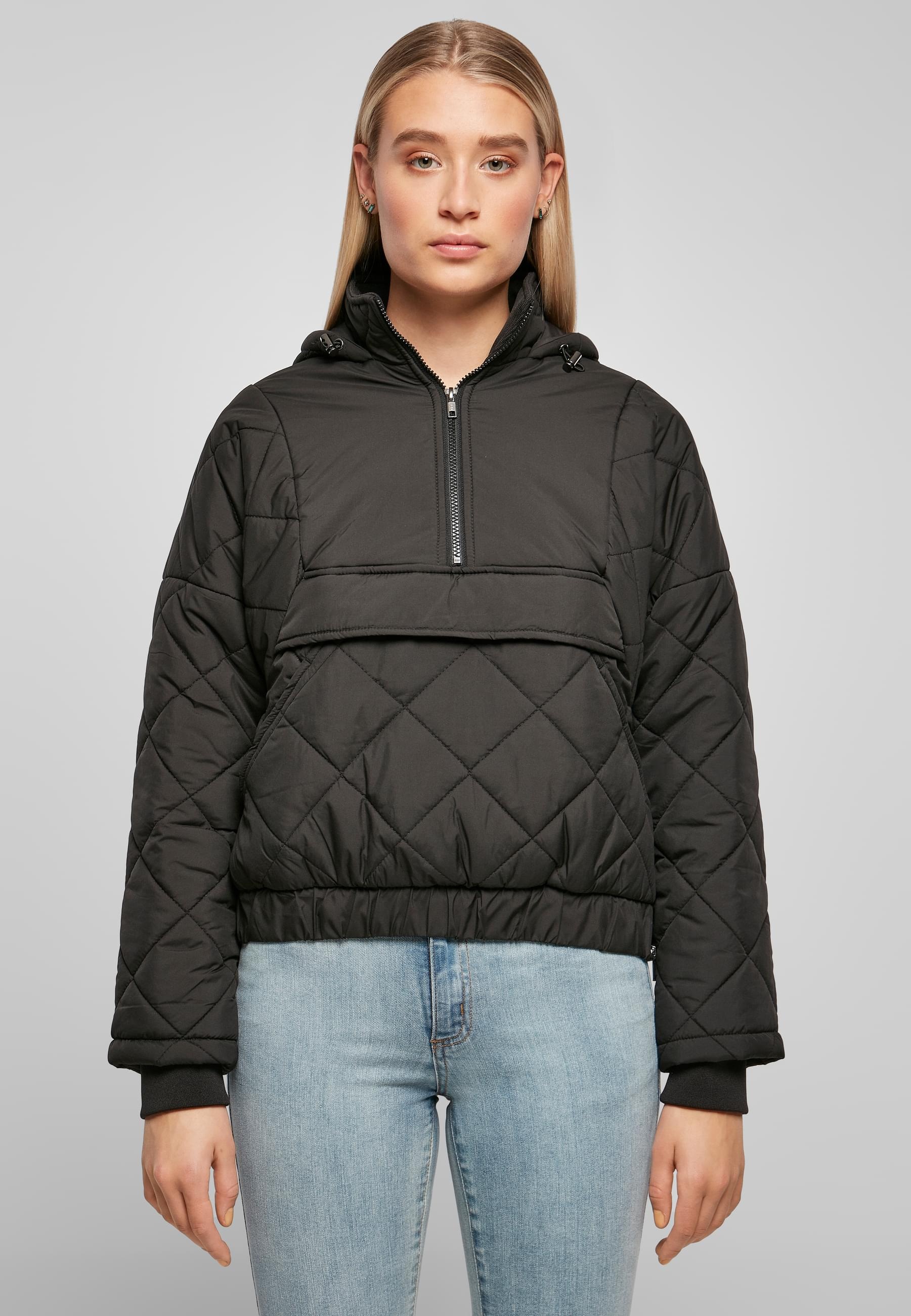 URBAN CLASSICS Winterjacke »Urban Classics Damen« 1 Stk. tlg. mit Kapuze