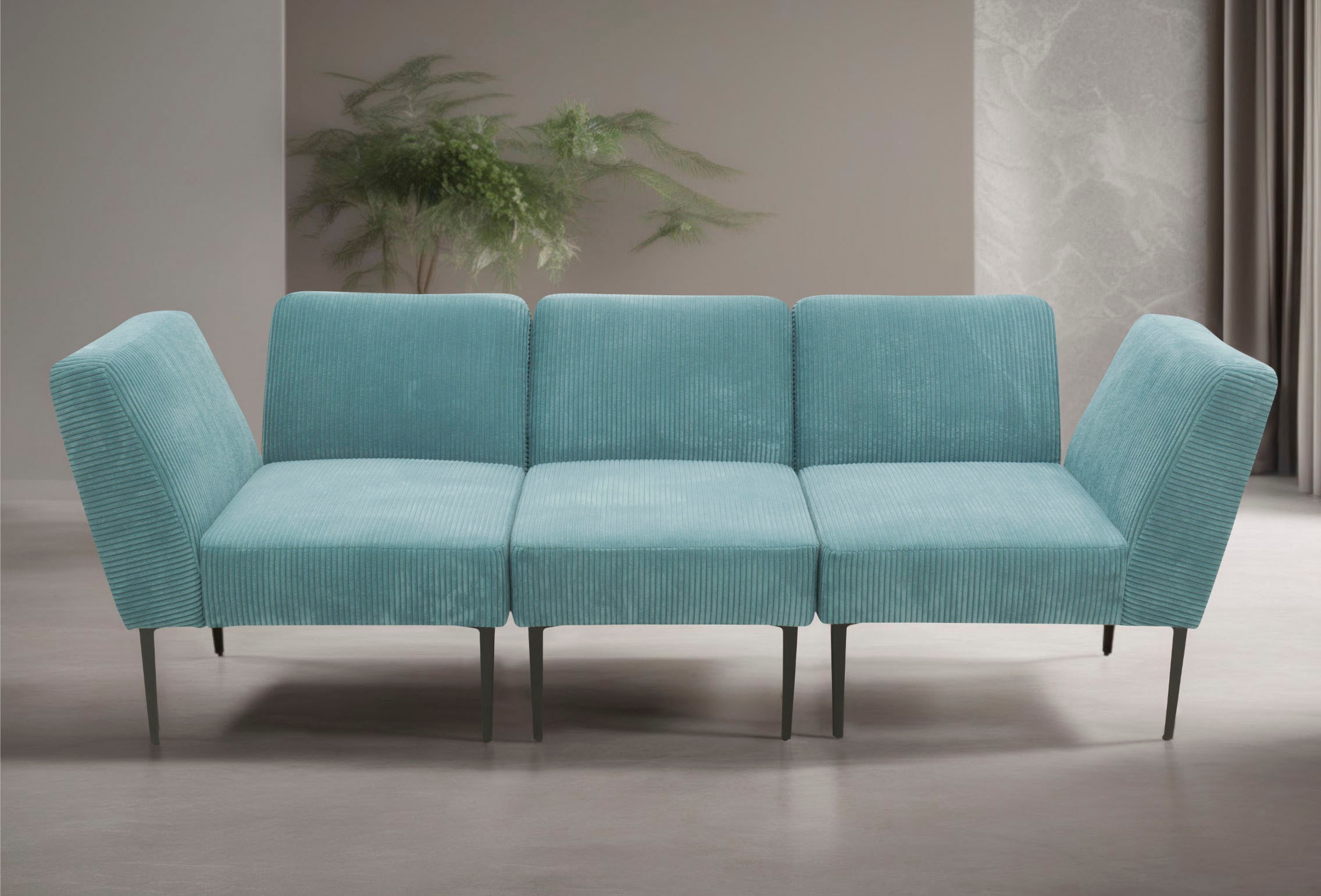 DOMO collection Sofa-Eckelement »700010 Lieferzeit nur 2 Wochen, auch einzeln stellbar«, Modul - als Ecke oder Abschluss einsetzbar, Cord-Bezug
