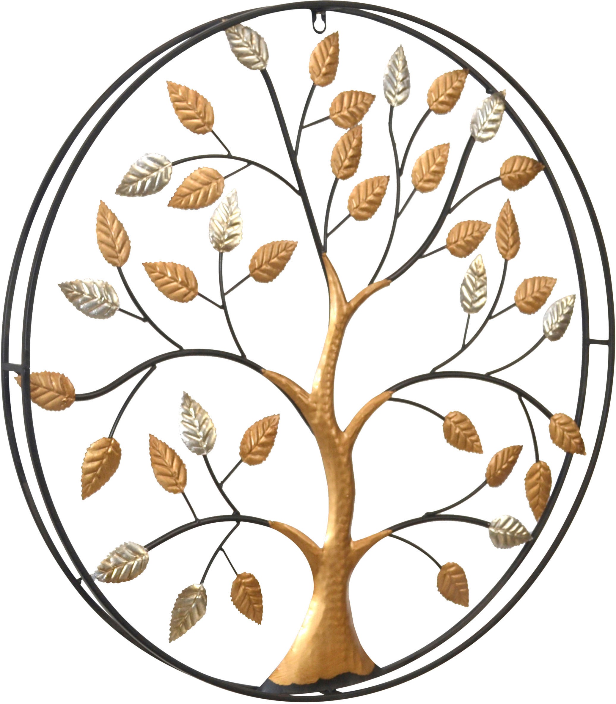 HOFMANN LIVING AND MORE Wanddekoobjekt »Wanddekoration« Baum aus Metall, mi günstig online kaufen